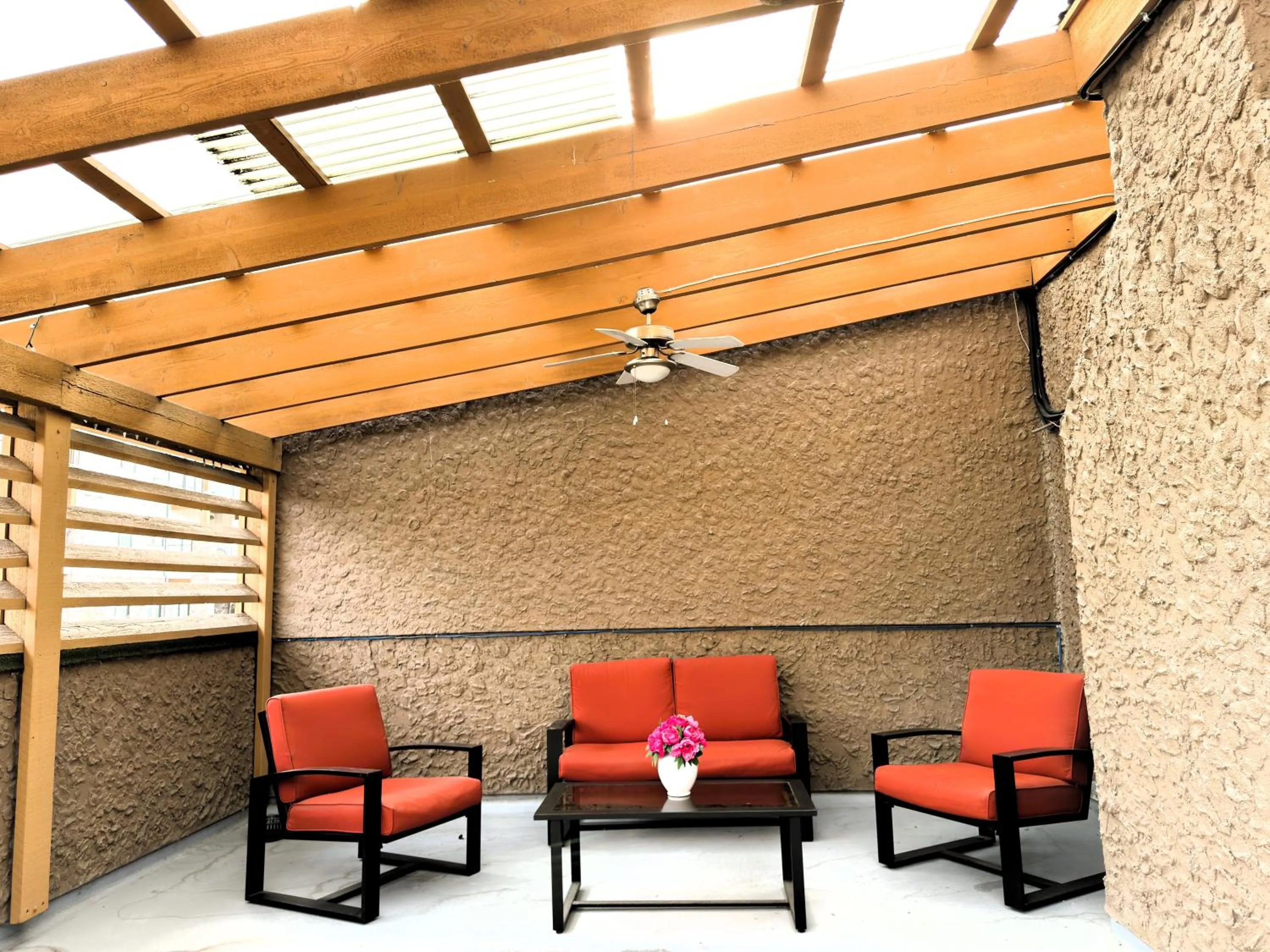 Patio in Divya Sutra Plaza and Conference Centre, Vernon, BC