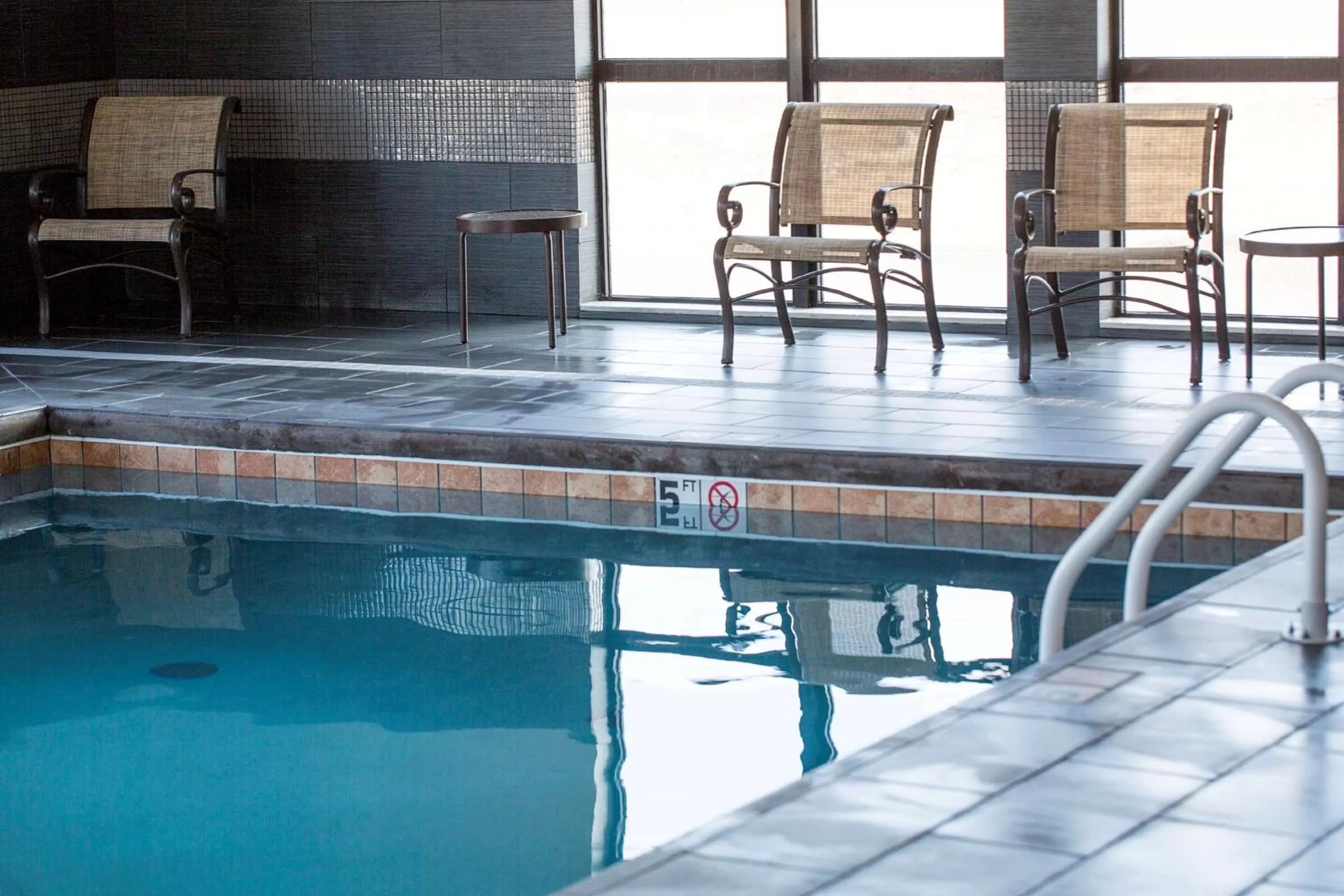 Pool view in Hampton Inn McPherson