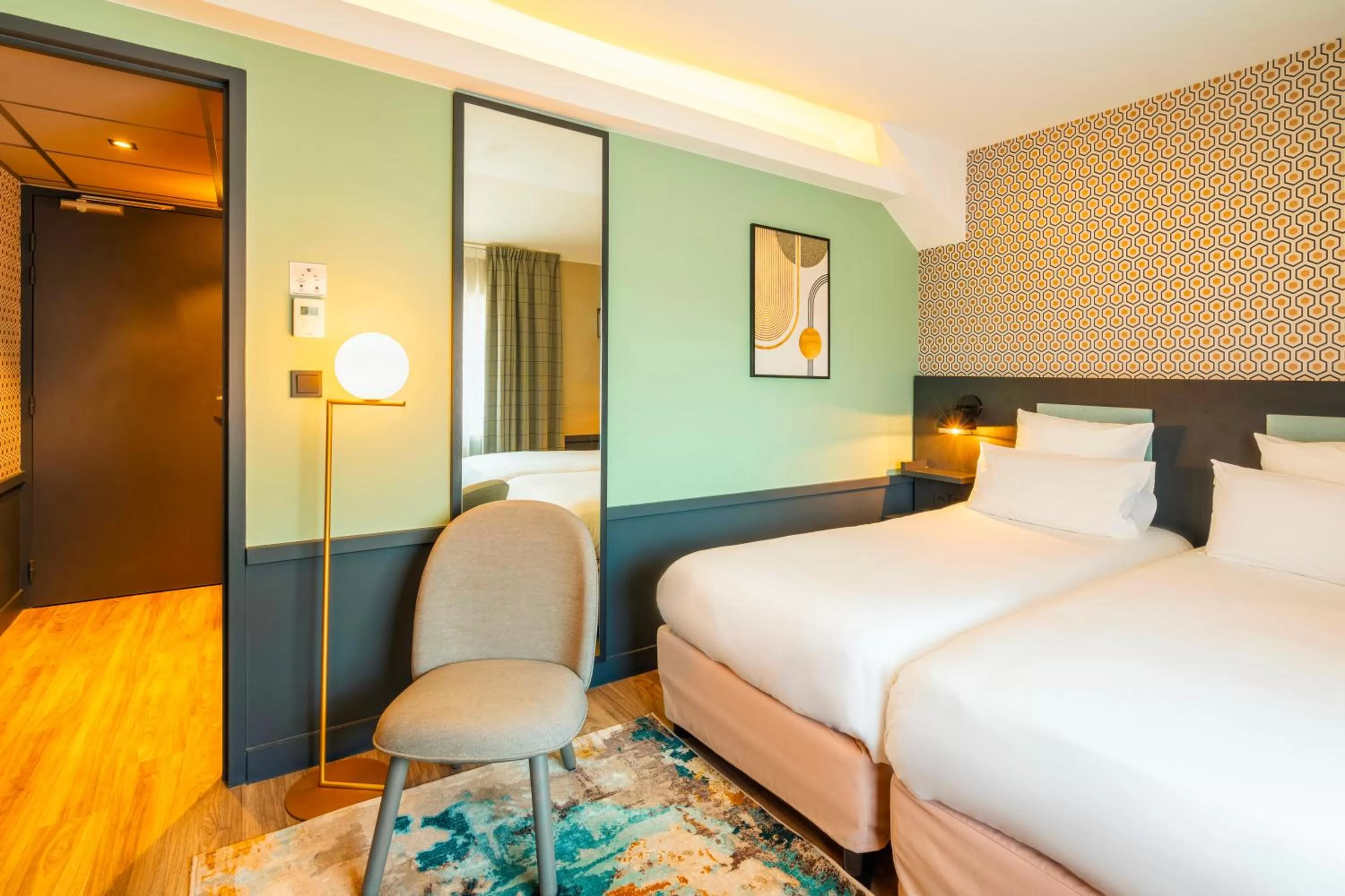 Bedroom, Bed in Le Splendid Hotel Lac D'Annecy - Handwritten Collection