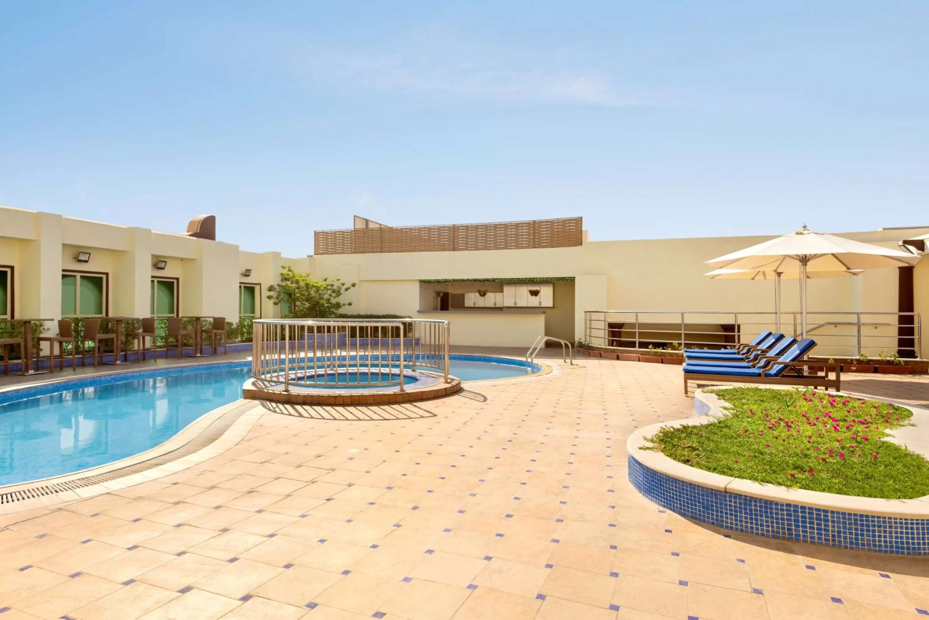 Pool view in Wyndham Garden Dammam