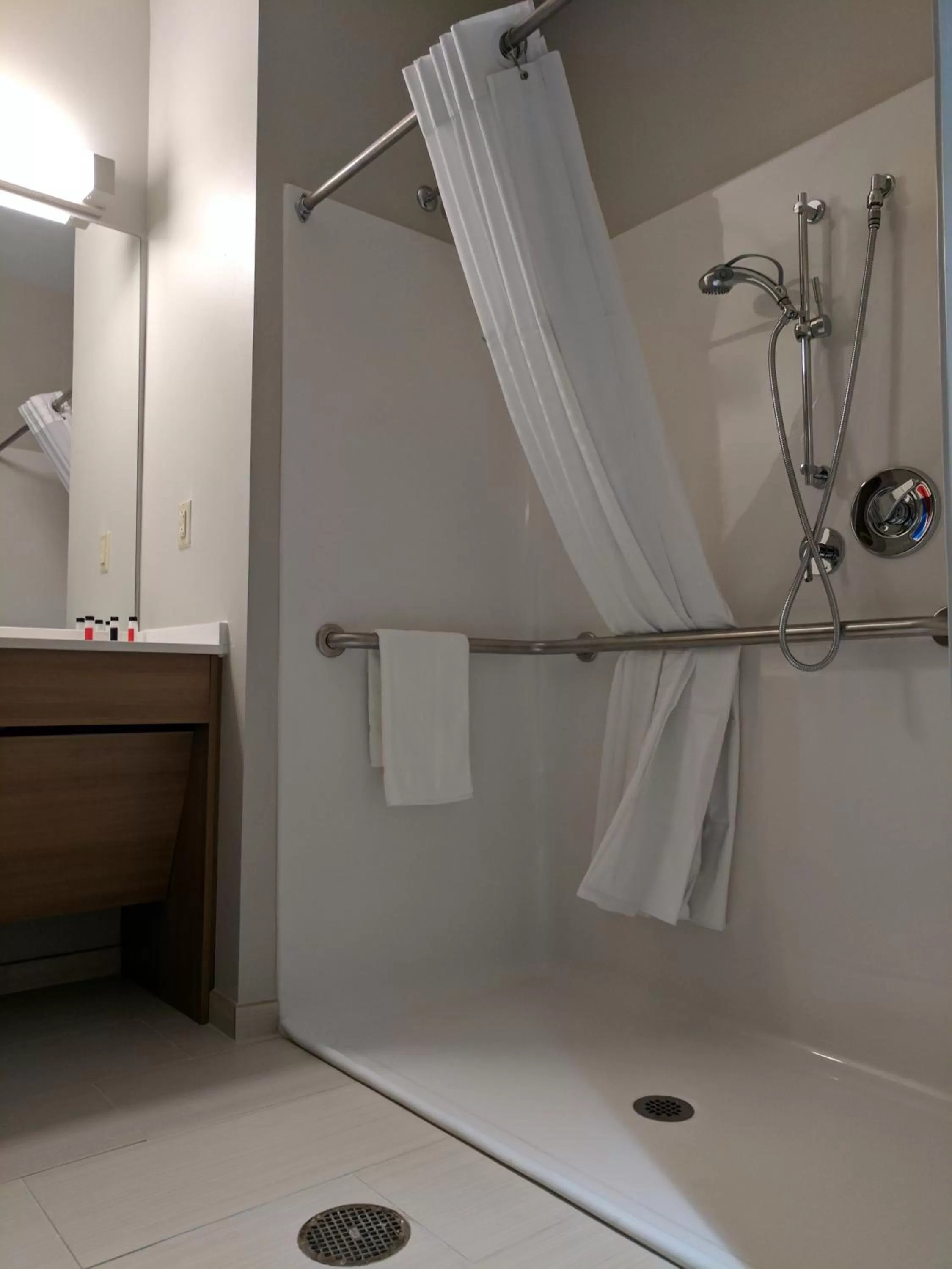 Shower in Microtel Inn & Suites by Wyndham Clarion