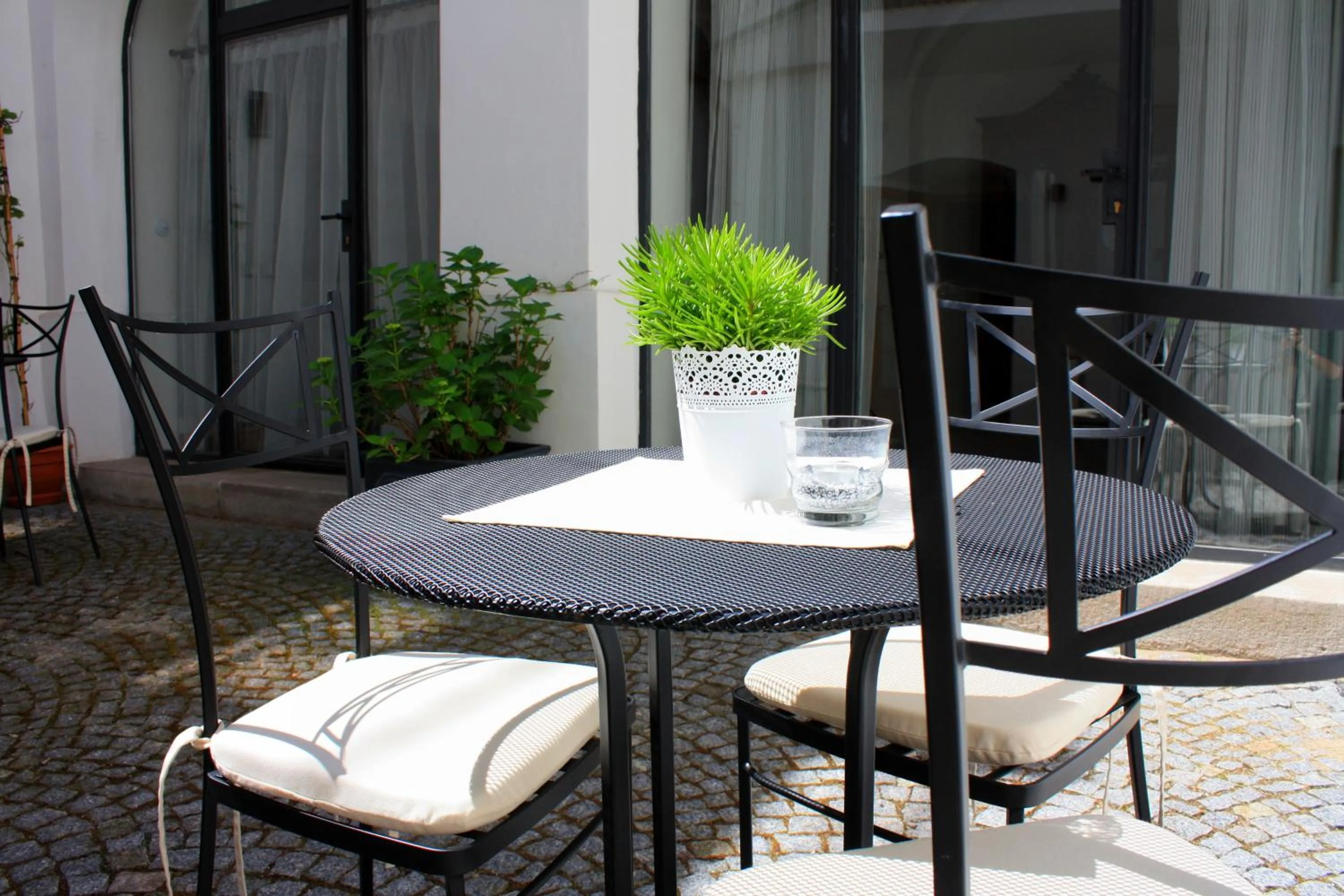 Patio in Hotel At the Green Grape