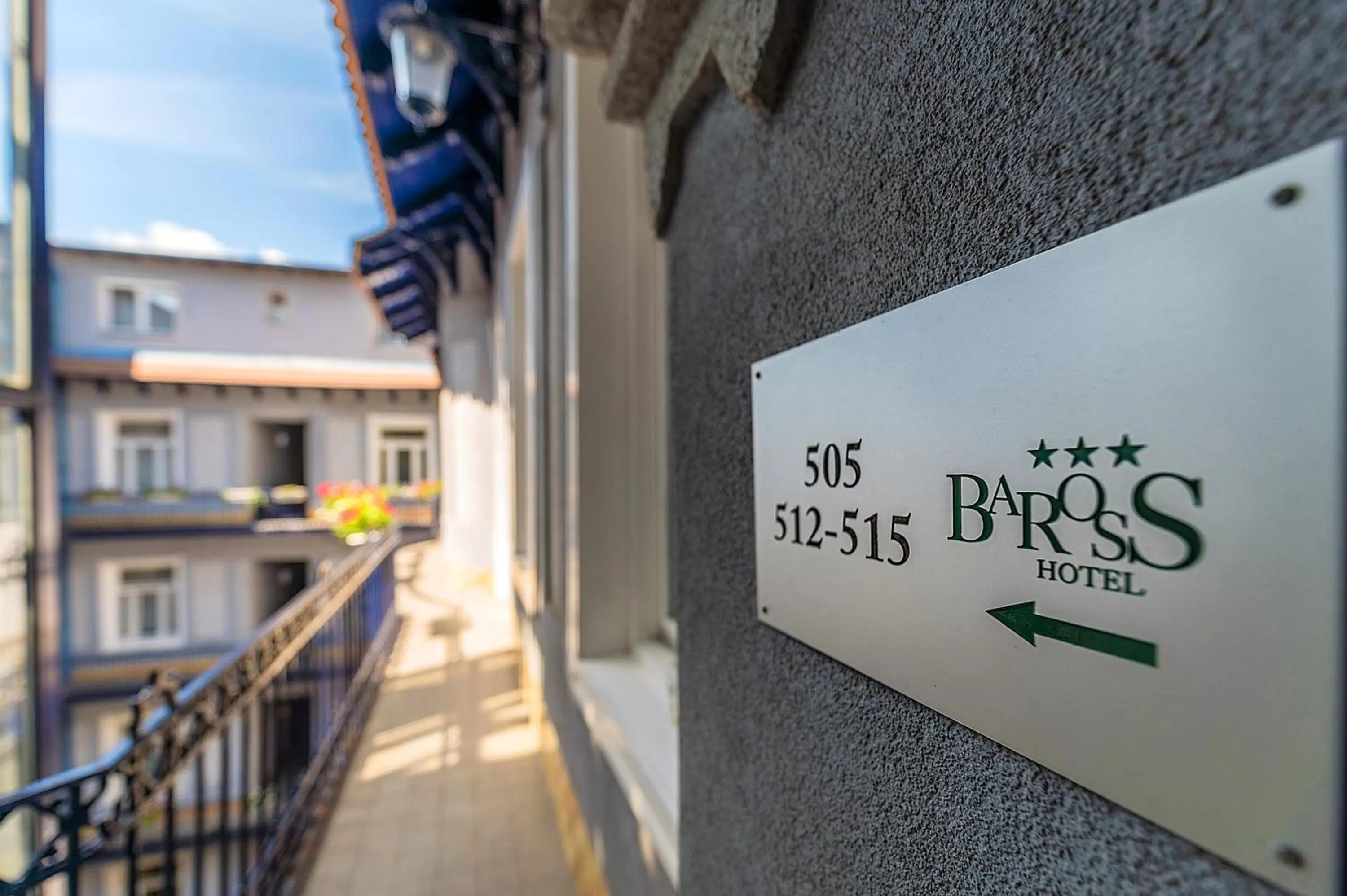 Inner courtyard view in Baross City Hotel - Budapest