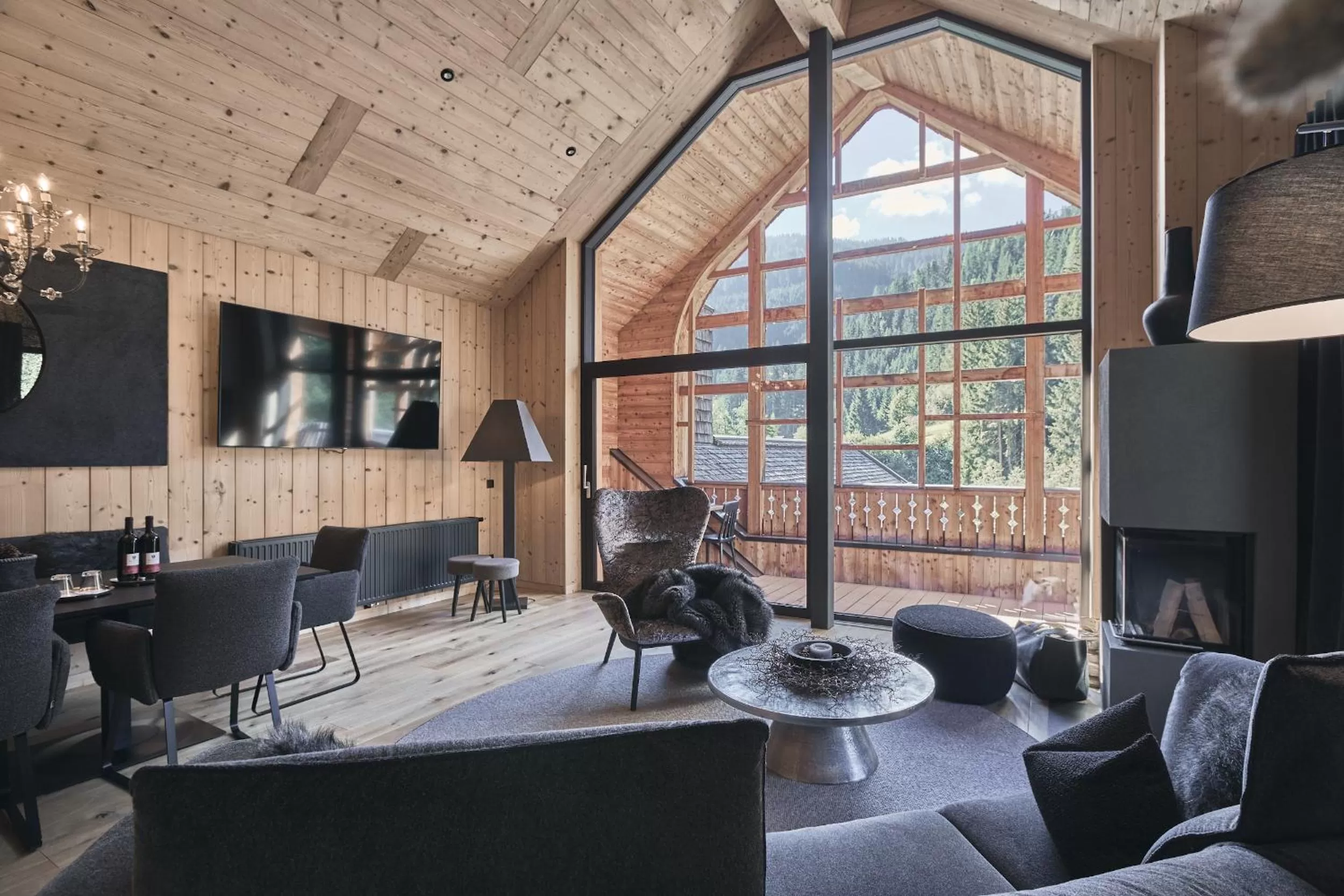 Living room in Tenne Lodges