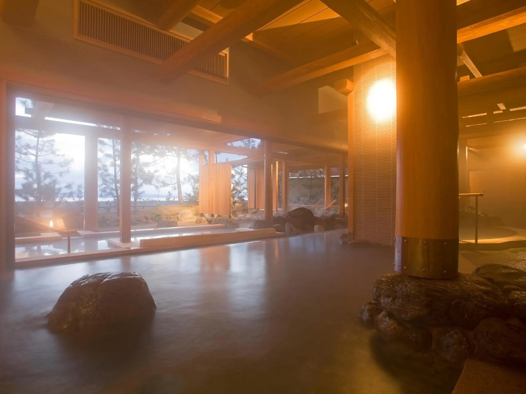 Hot Spring Bath in Hotel New Awaji