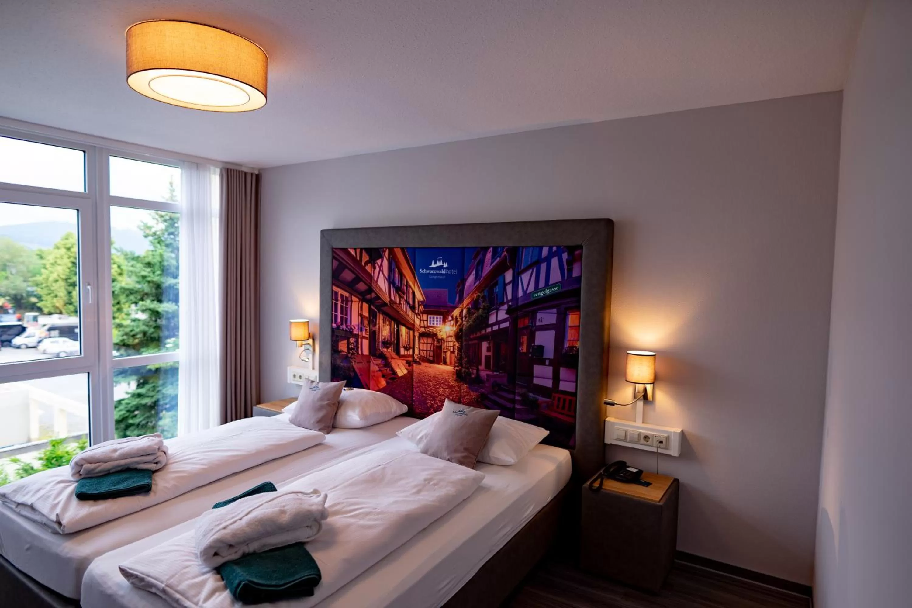 Photo of the whole room, Bed in Schwarzwaldhotel Gengenbach