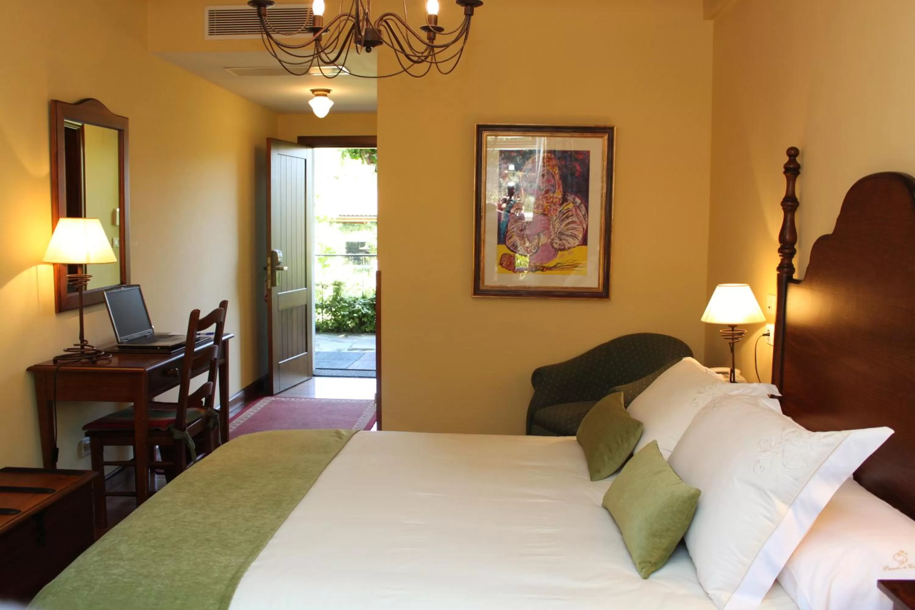 Photo of the whole room, Bed in Hotel Virxe da Cerca by Pousadas de Compostela