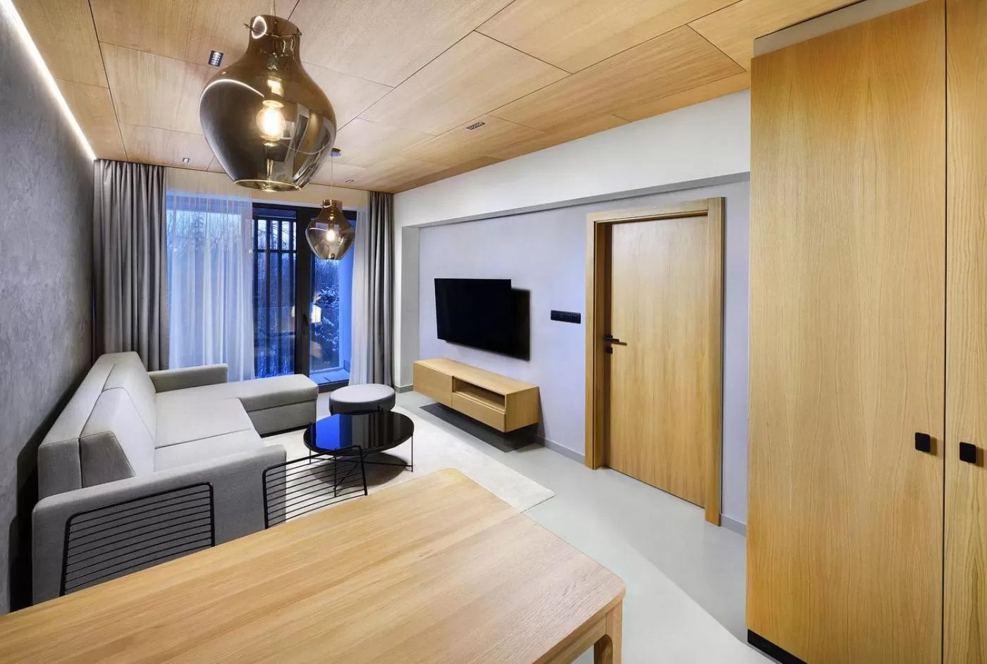 Communal lounge/ TV room in Apartmány Horec