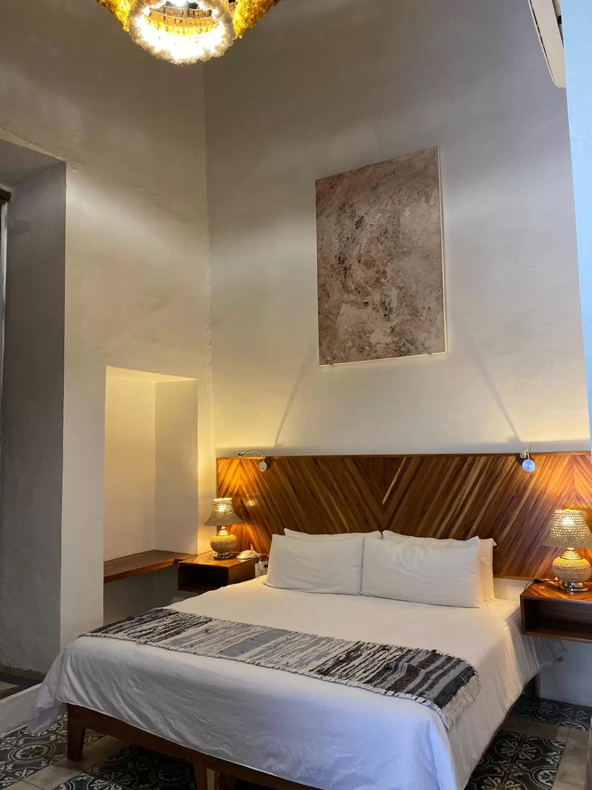 Bed in NaNa Vida Hotel Morelia