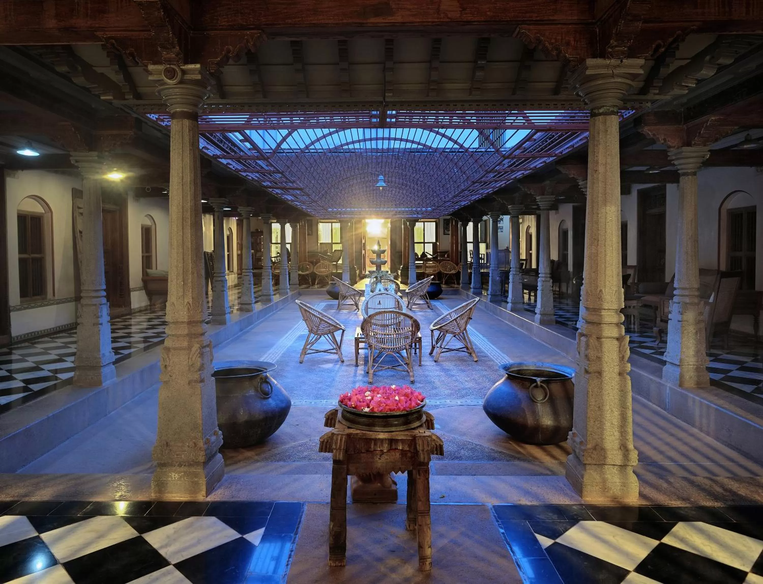 Patio in Saratha Vilas Chettinad