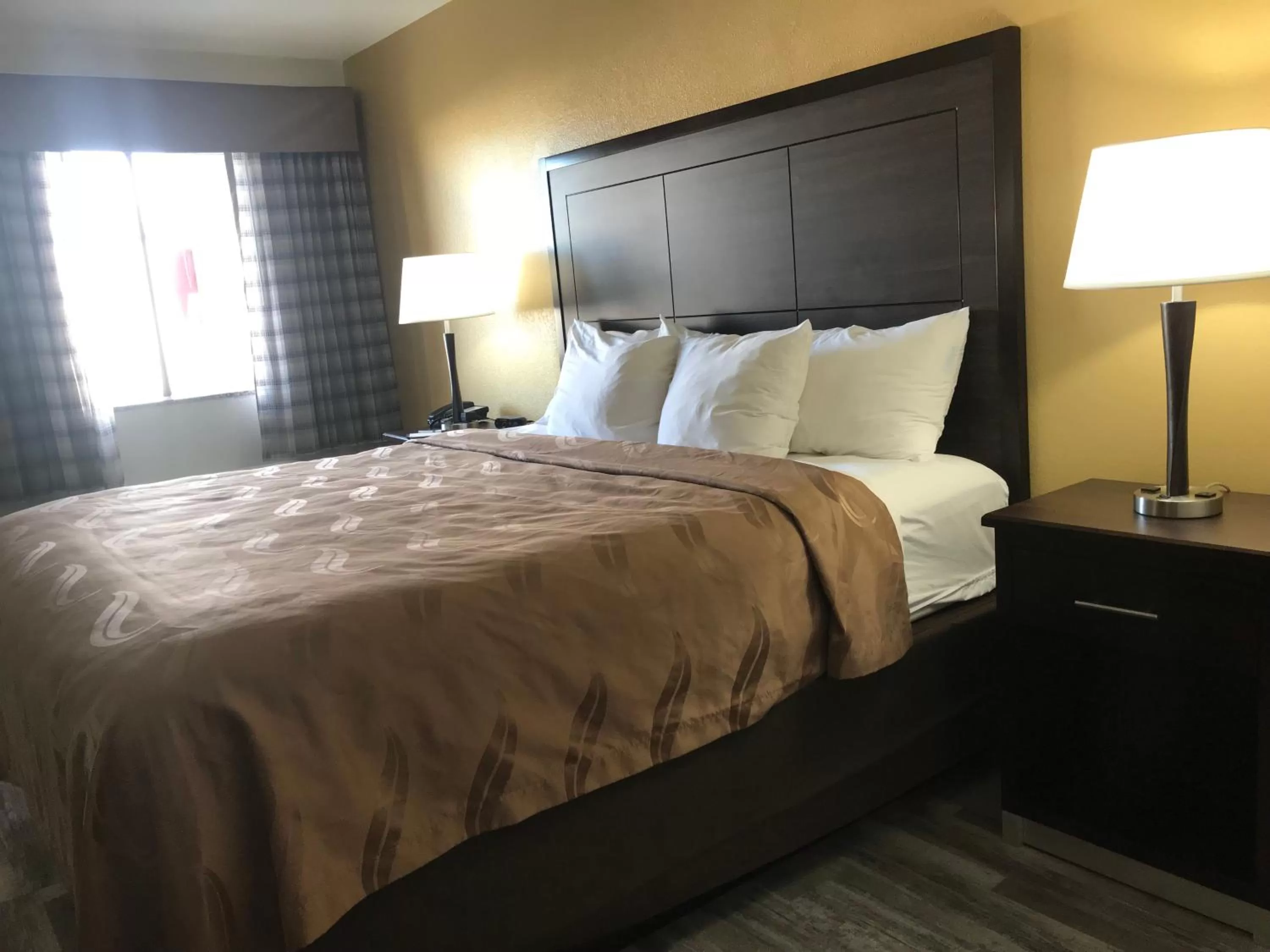 Bed in Quality Inn & Suites near Downtown Mesa