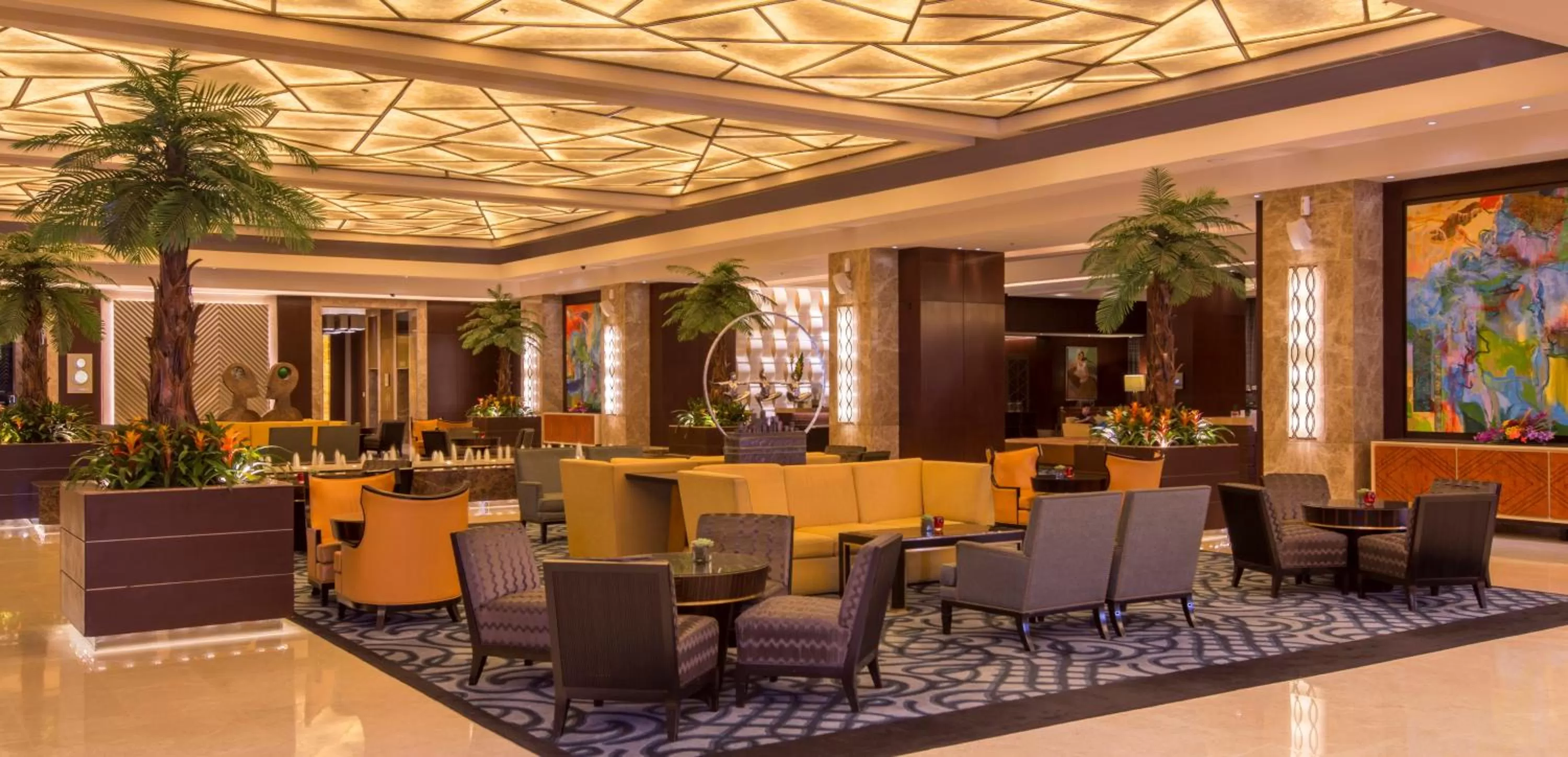 Seating area in Crimson Hotel Filinvest City, Manila