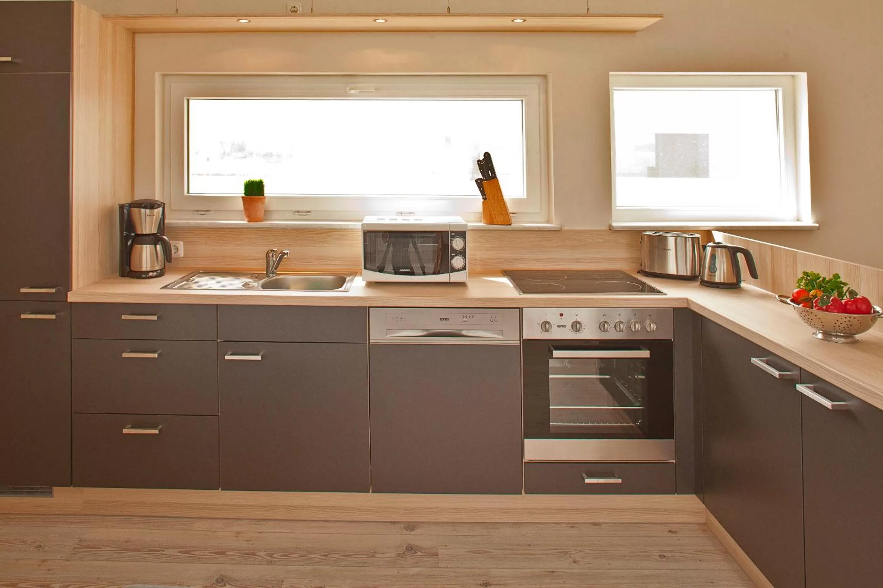 Kitchen or kitchenette in Schwimmende Häuser im BALTIC SEA RESORT