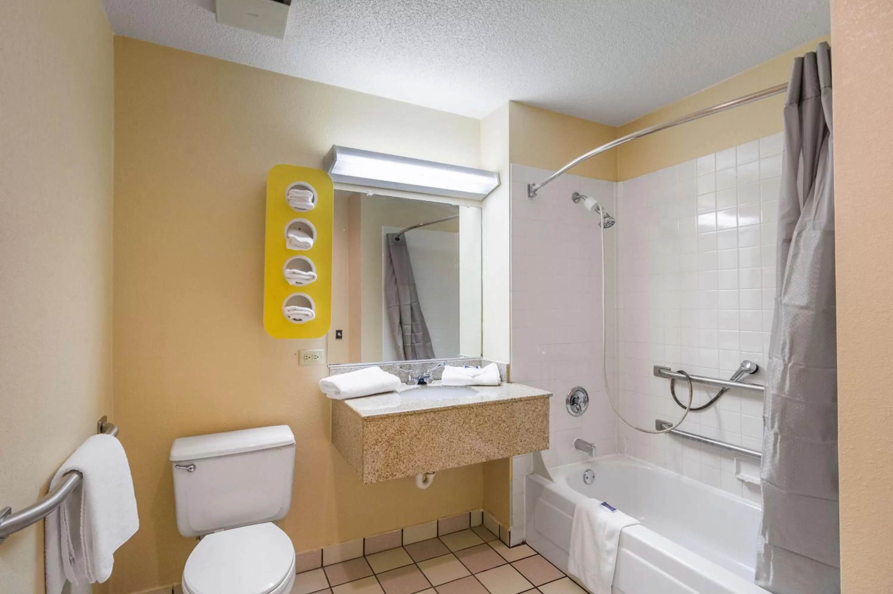 Shower in Motel 6-Libertyville, IL