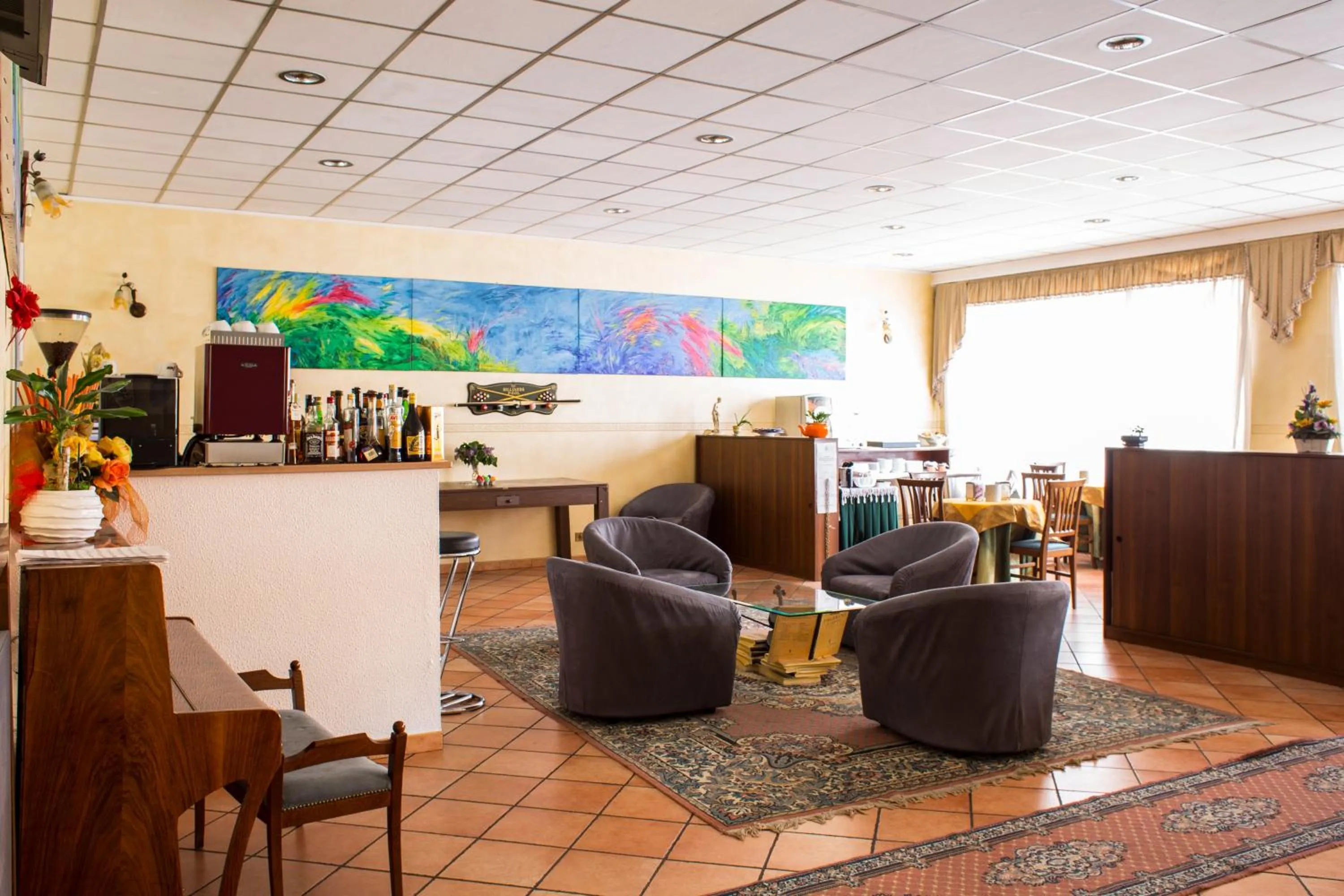 Communal lounge/ TV room in Hotel Parco Fiera