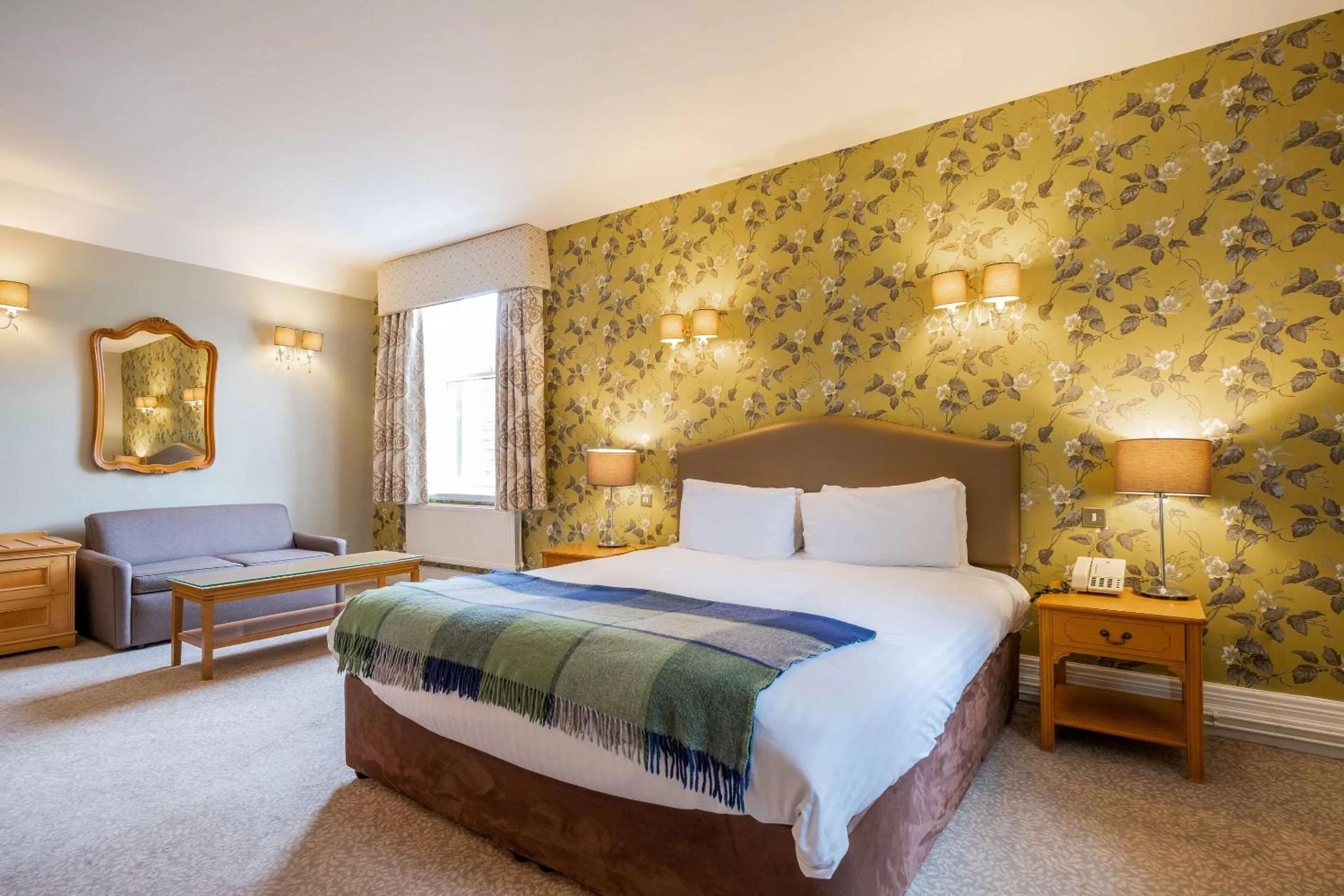 Bed in Makeney Hall Hotel