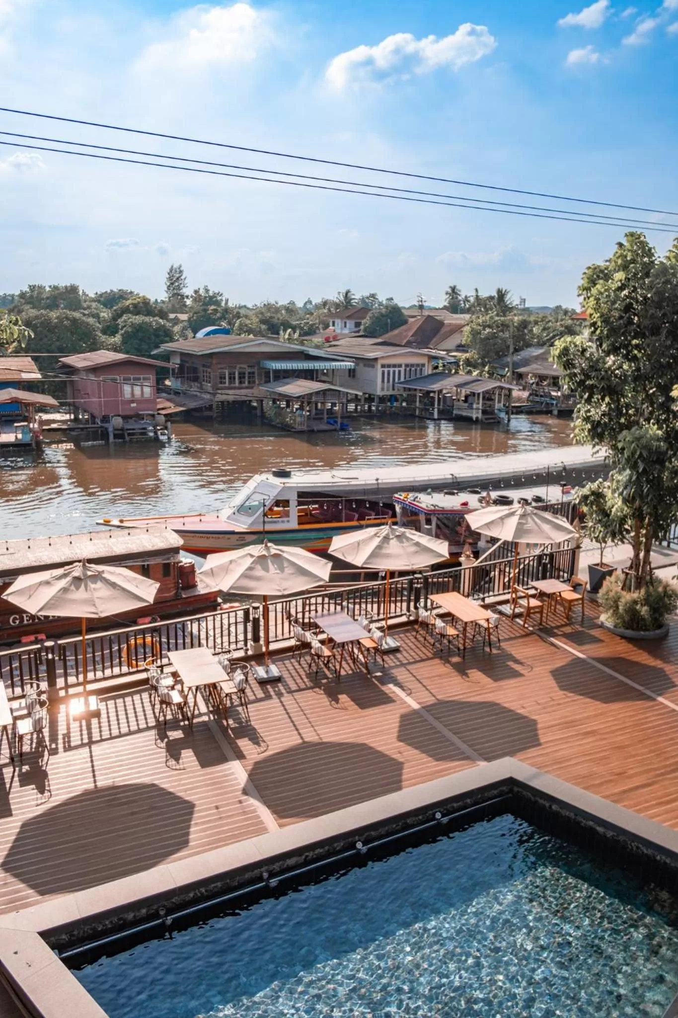 Pool view in W1Bangkoknoi Hotel