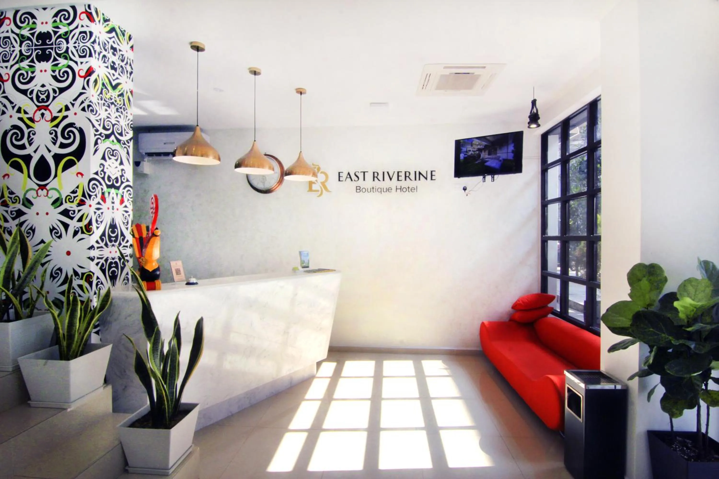 Lobby or reception, Bed in East Riverine Boutique Hotel
