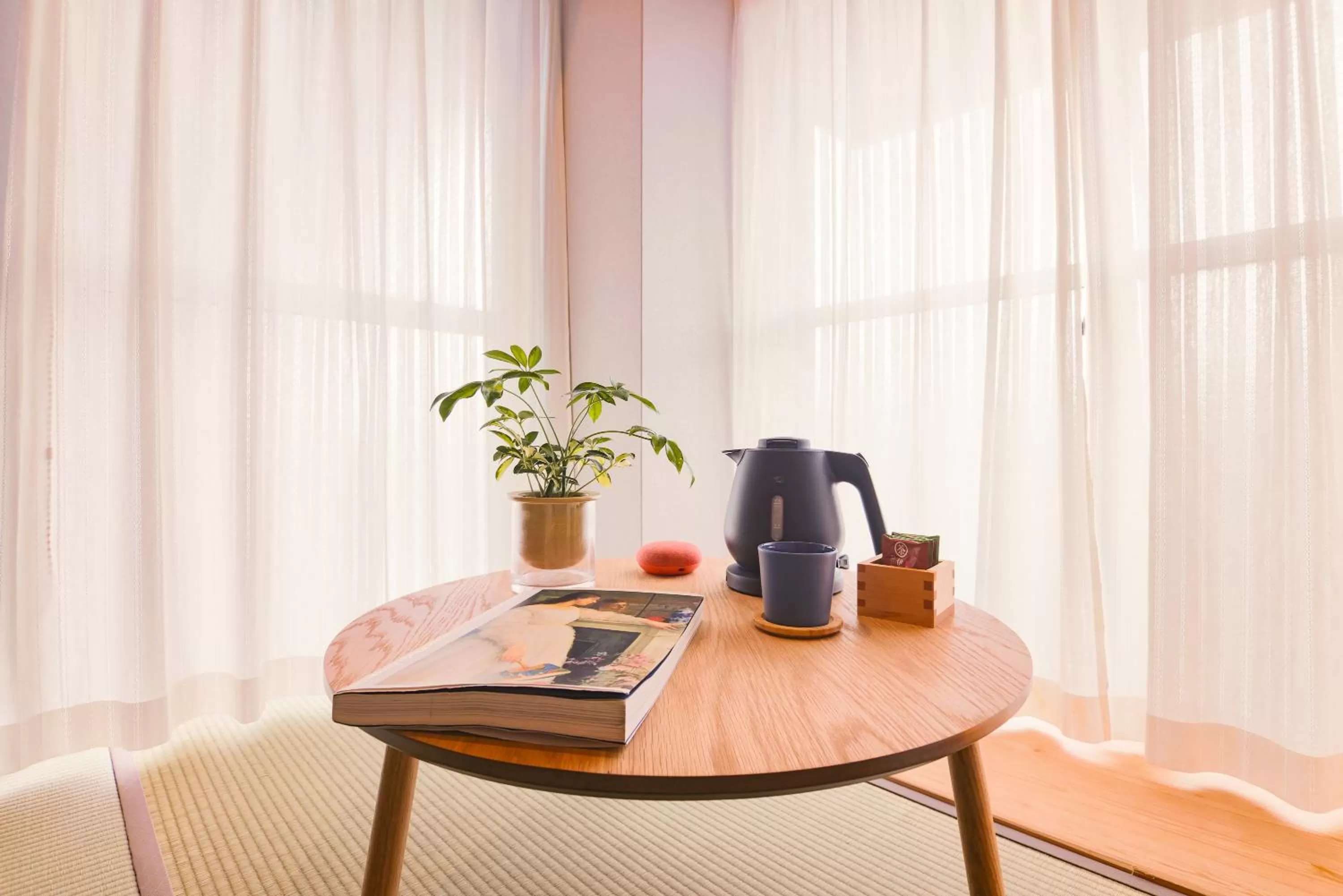 Seating area in WAYFARER Kyoto Shijo