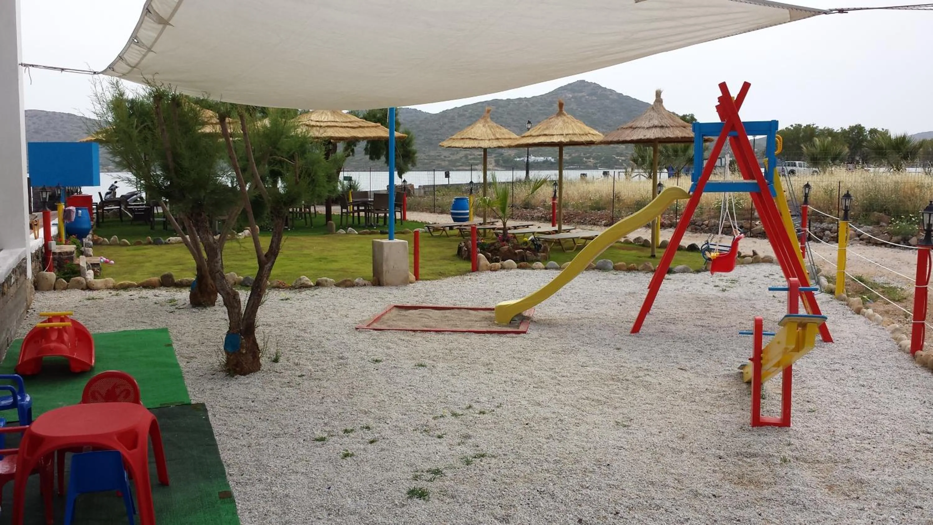 Children play ground in Elounda Sunrise Apartments