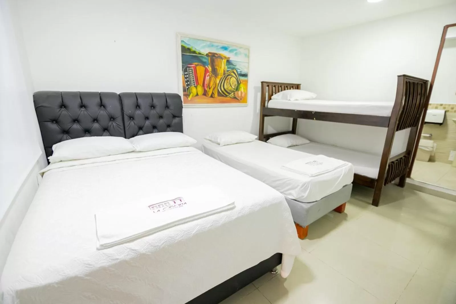 Bed in Hotel La Casona de Getsemani