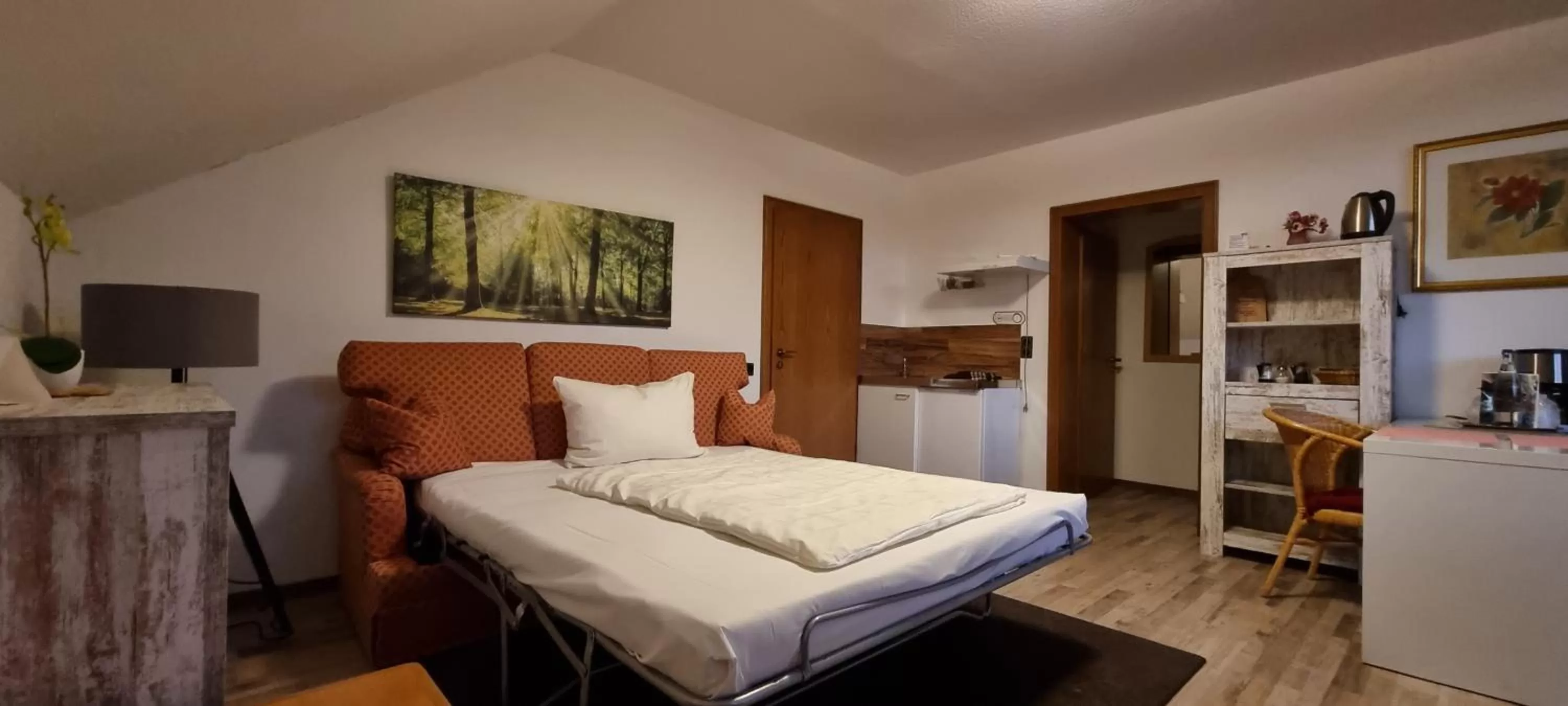 Balcony/Terrace, Bed in Hotel Sonnenhof