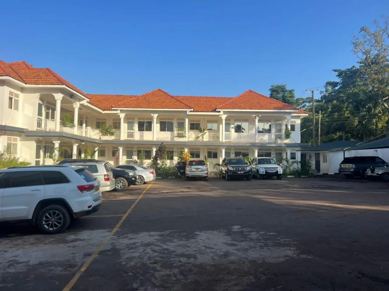 Parking in Infinity Hotel Kampala