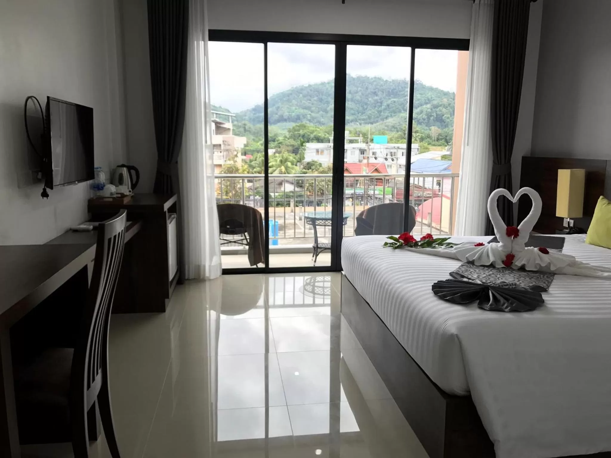 Bed in Aonang Sea Valley Resort