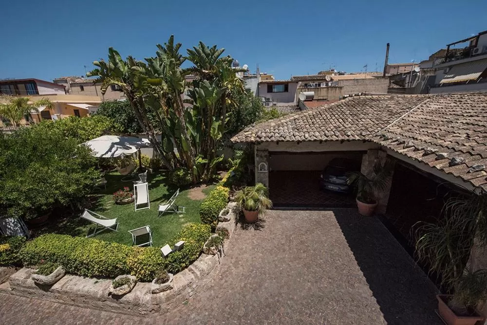 Garden view in San Pietro