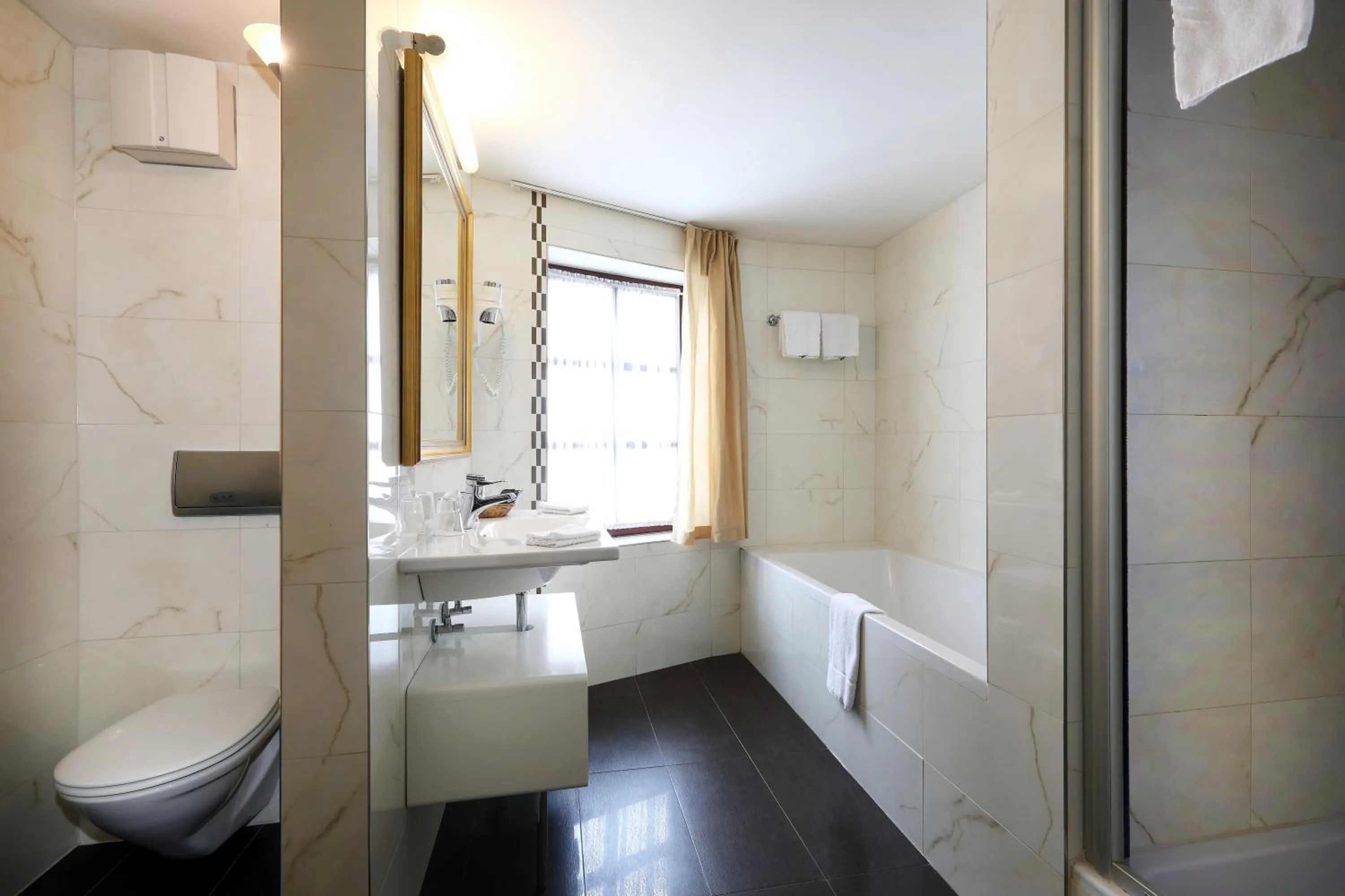 Shower in Hotel Hoffmeister