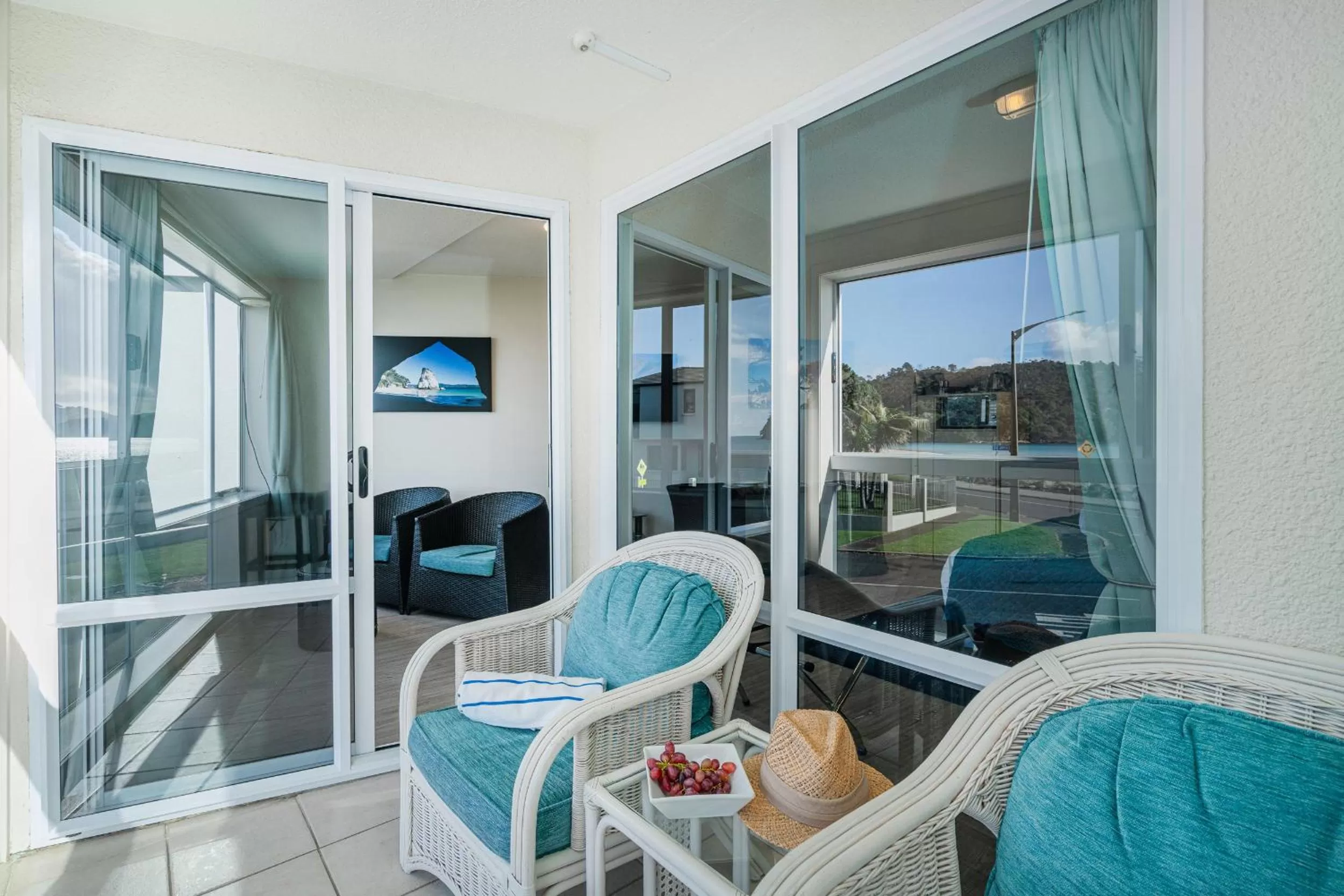 Patio in Waterfront Apartments Whitianga