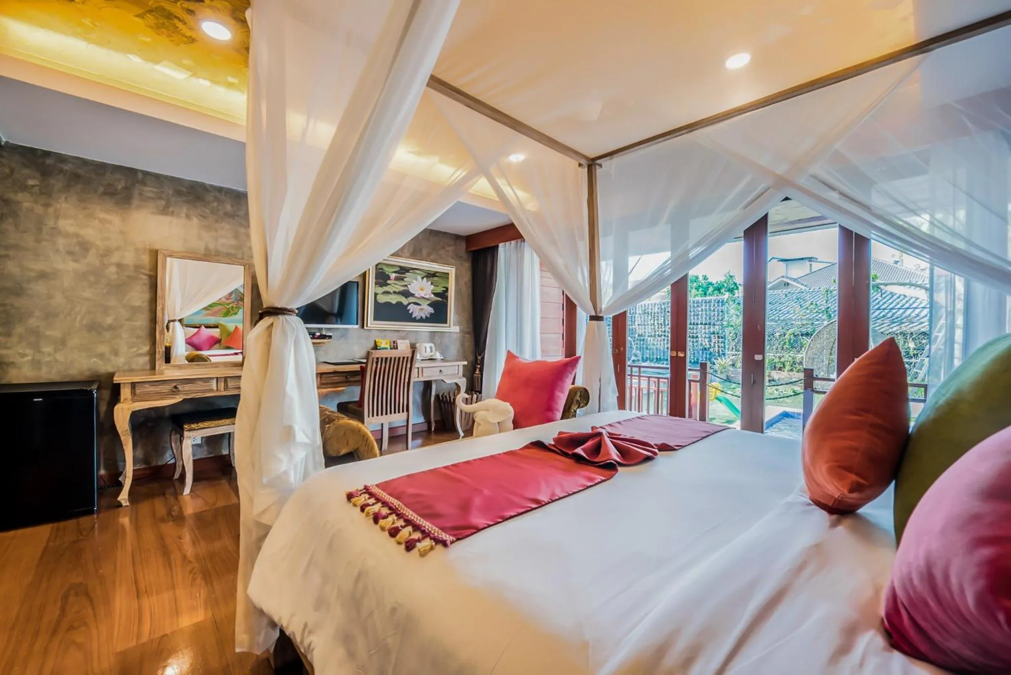 Decorative detail, Bed in The Chaya Resort and Spa