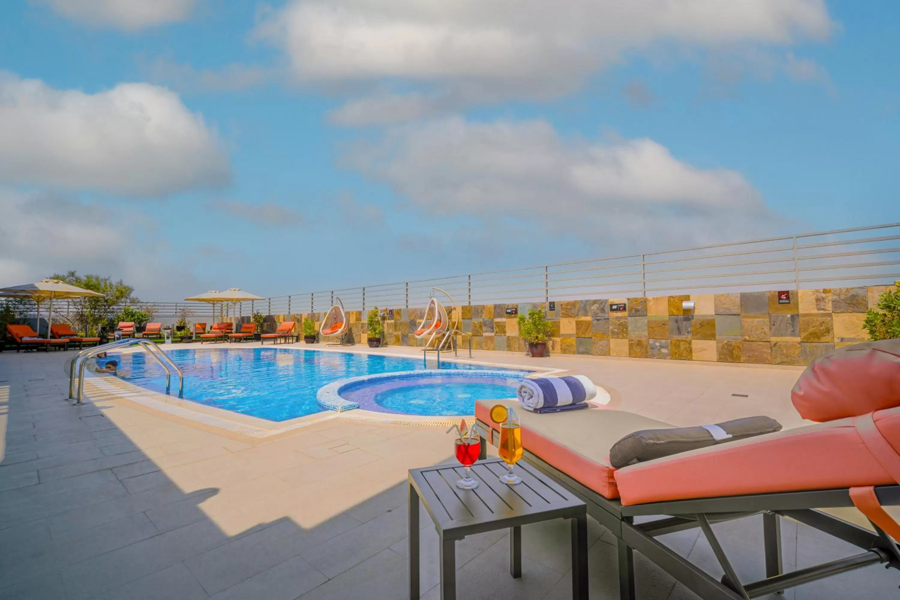 Pool view in Icon Delux Hotel Apartments Al Barsha - Formerly Abidos