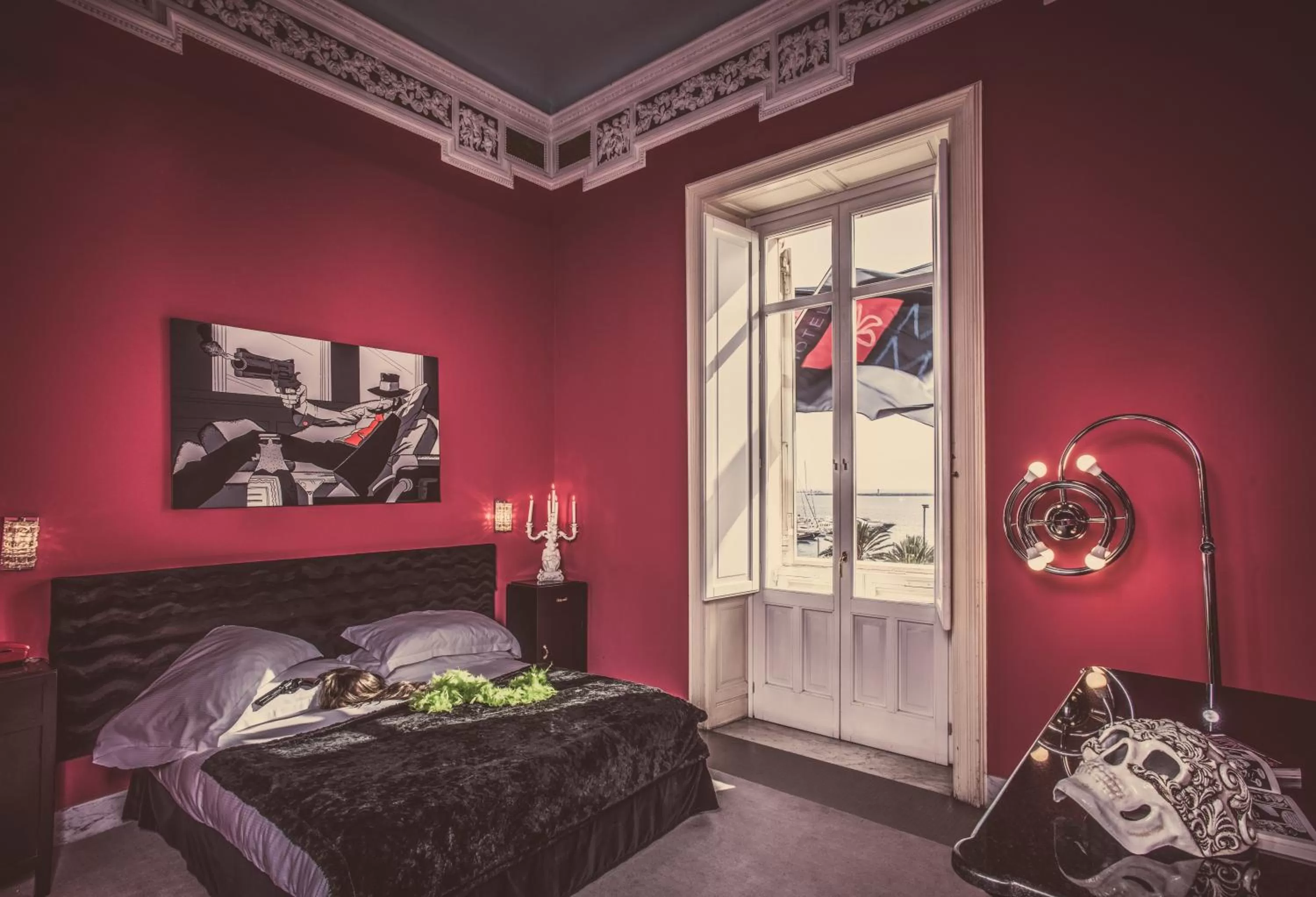 Bed in Miramare Cagliari Hotel Museo