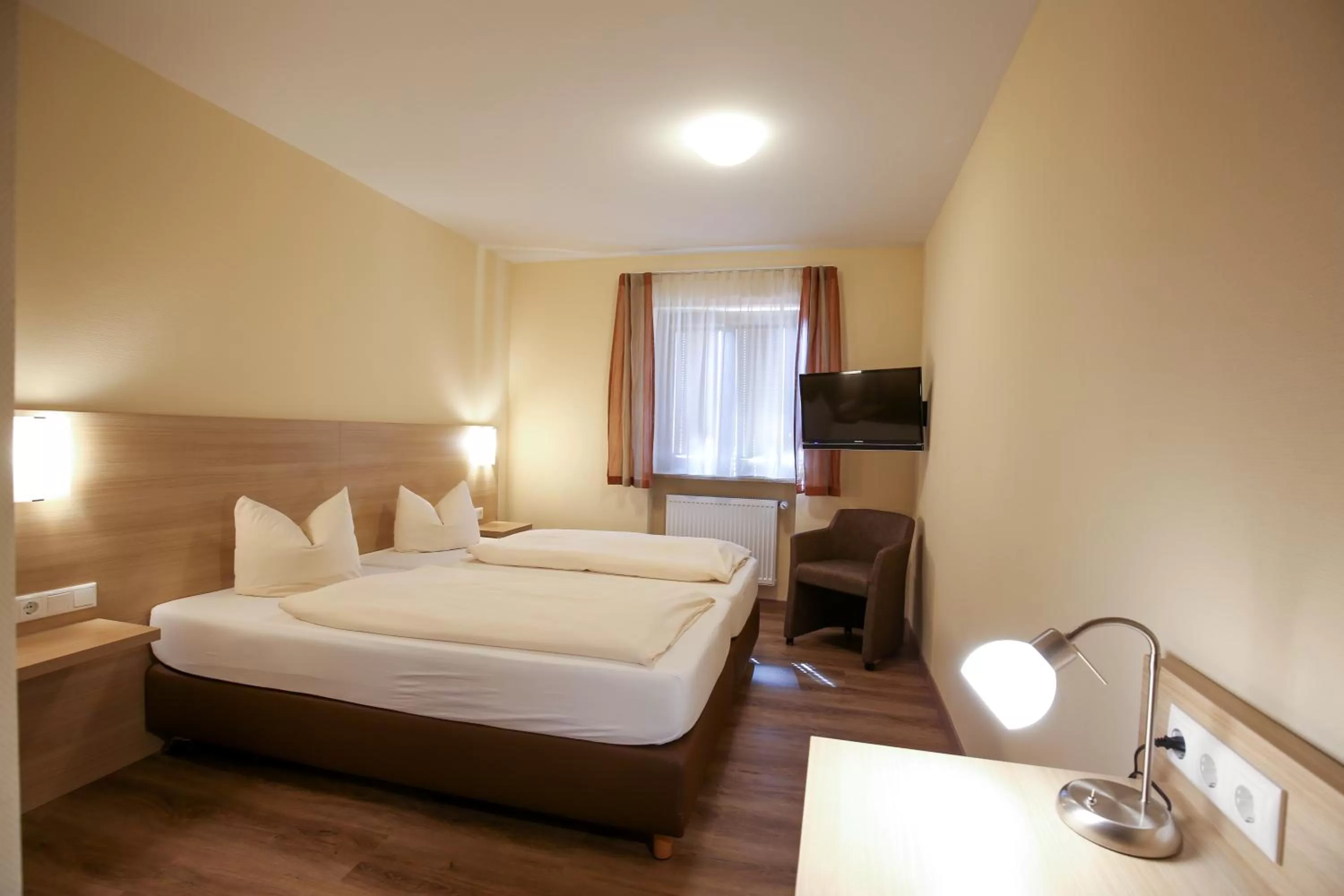 Bed in Hotel-Restaurant Stern