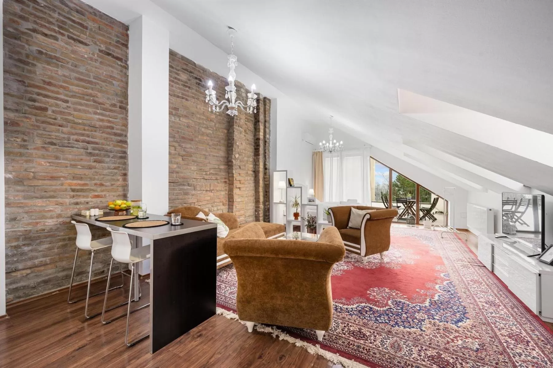 Living room in Garni Hotel VIRGO