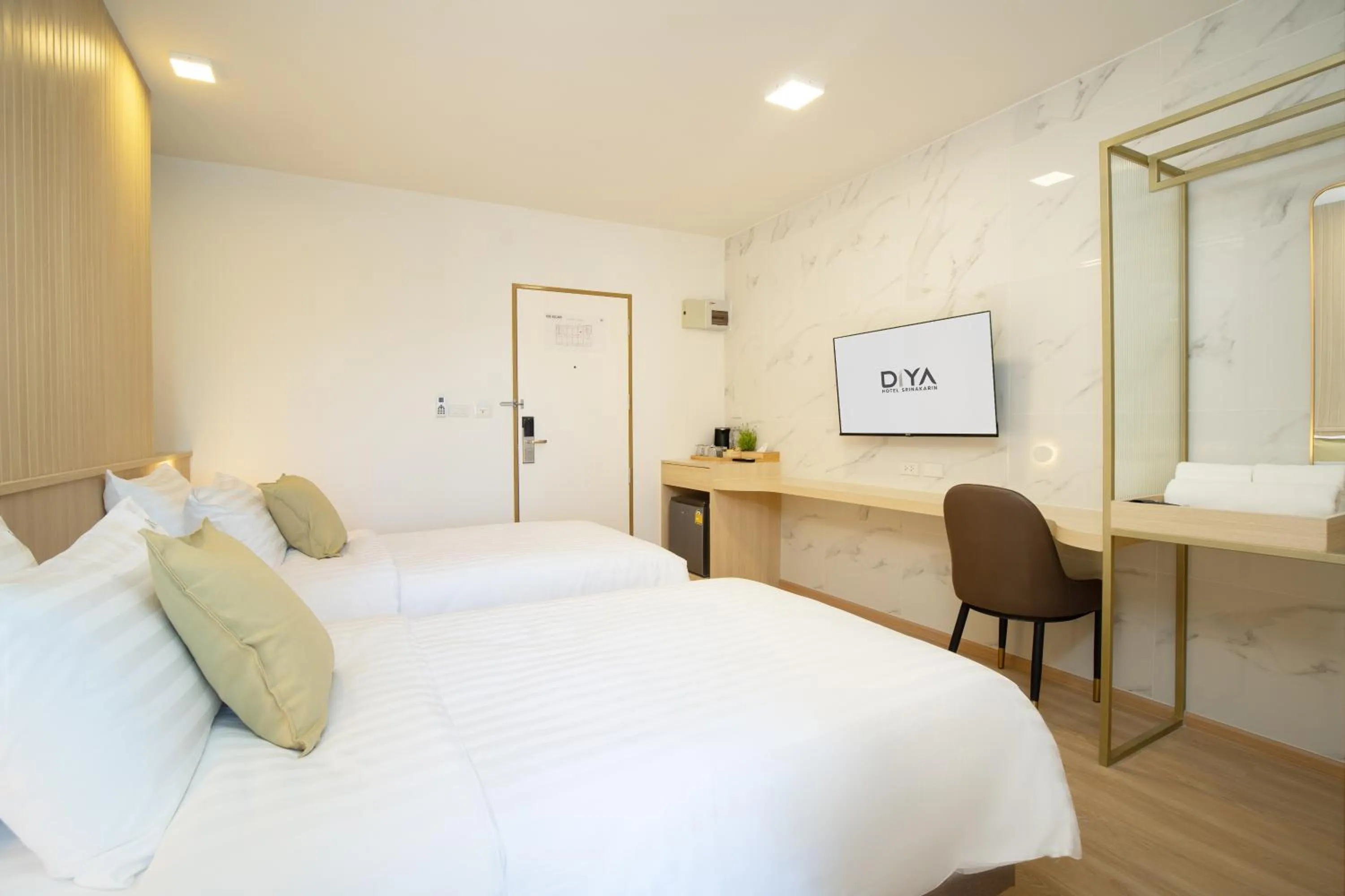 Bed in Diya Hotel Bangkok