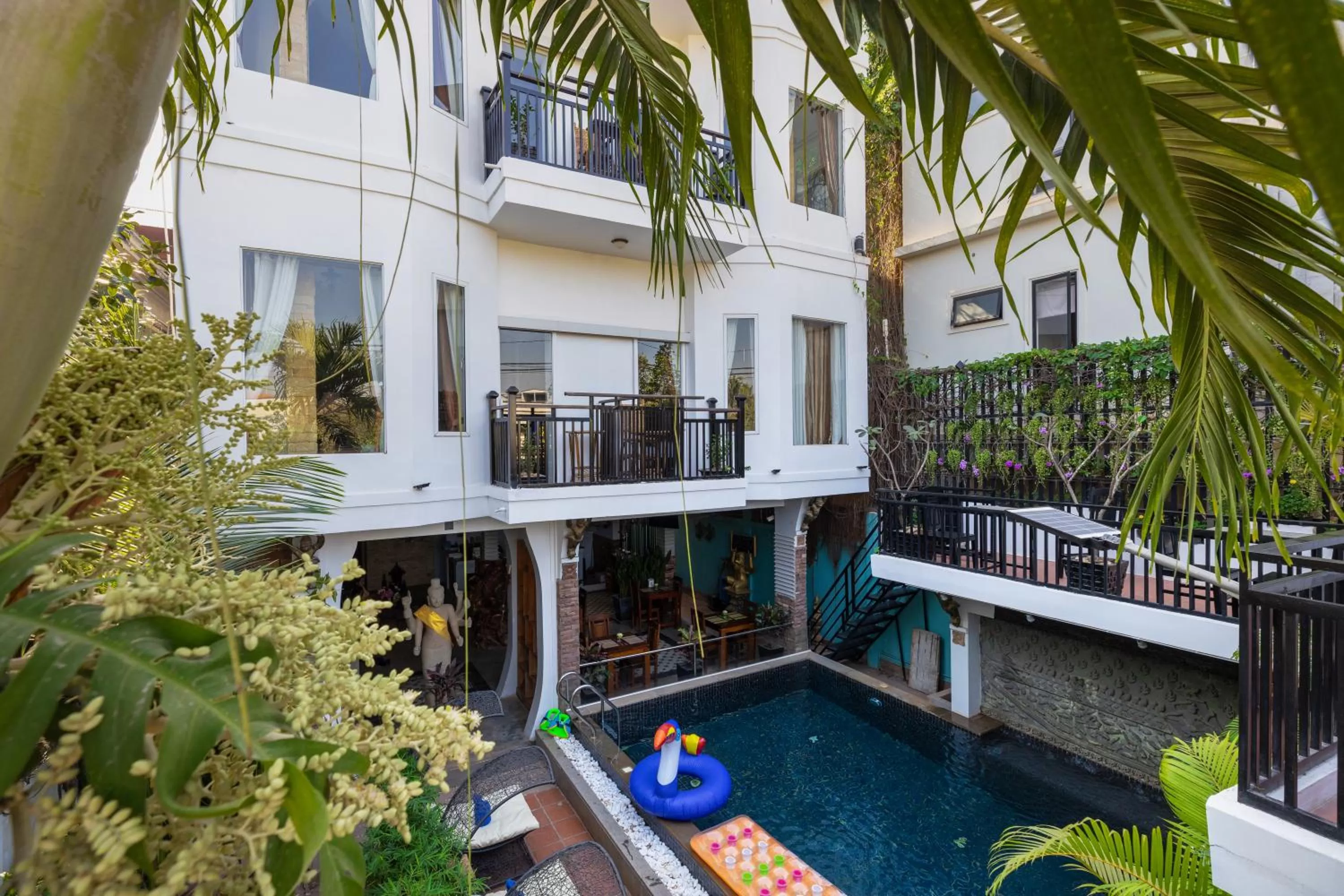 Swimming pool in The Five Senses Boutique Hotel