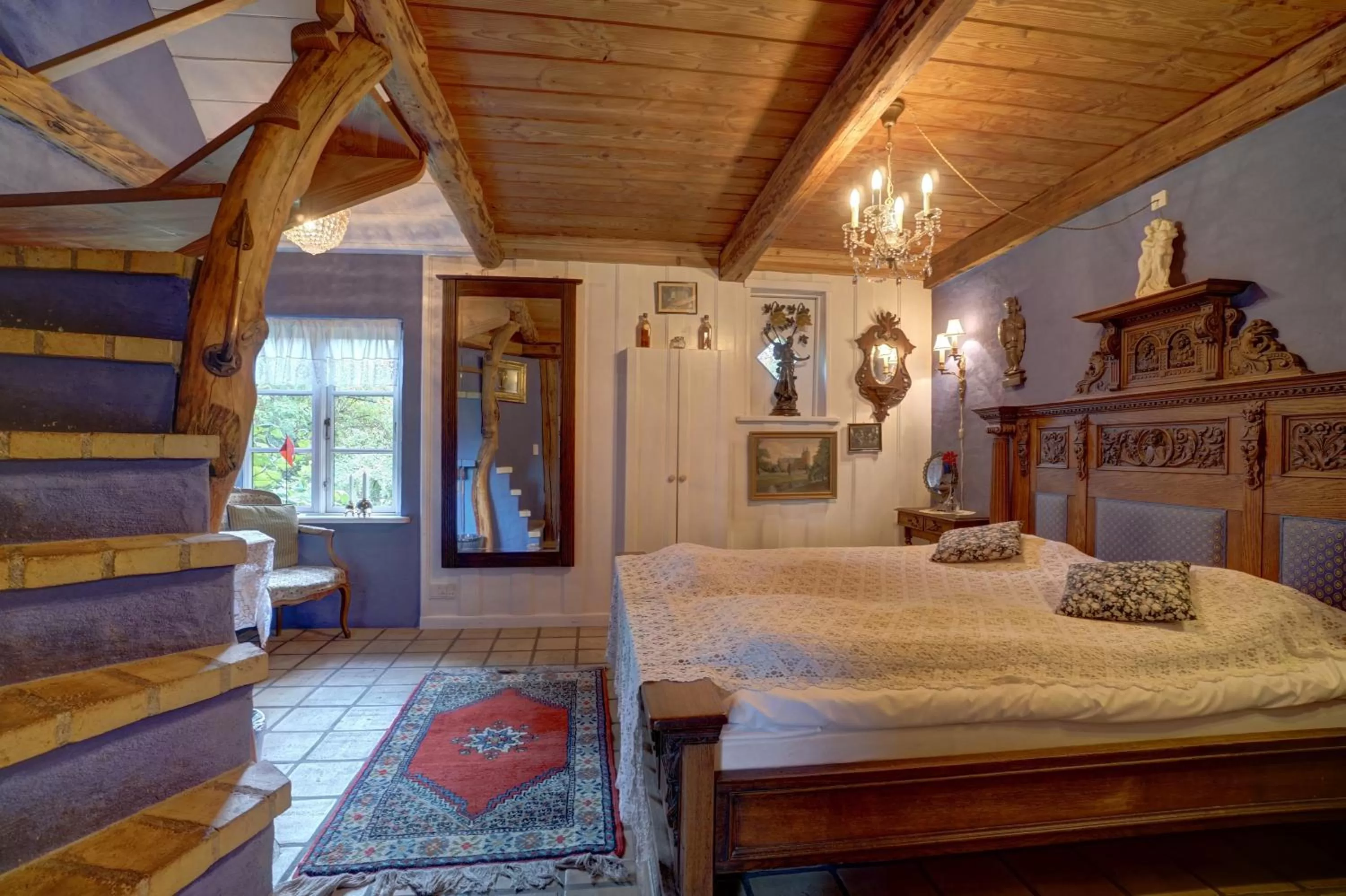 Bedroom, Bed in Svostrup Kro