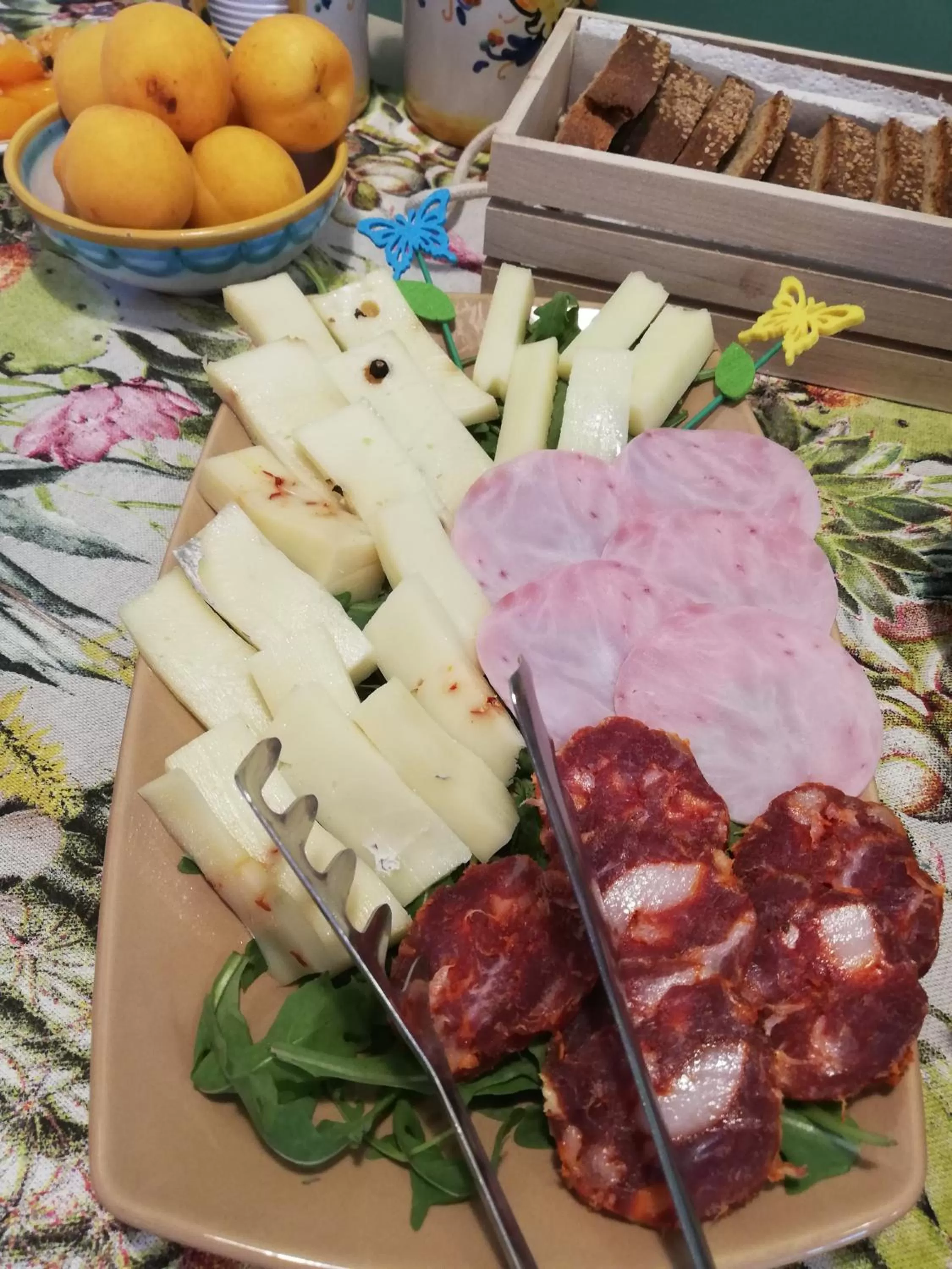 Continental breakfast in La Finestra sul Cortile B&B