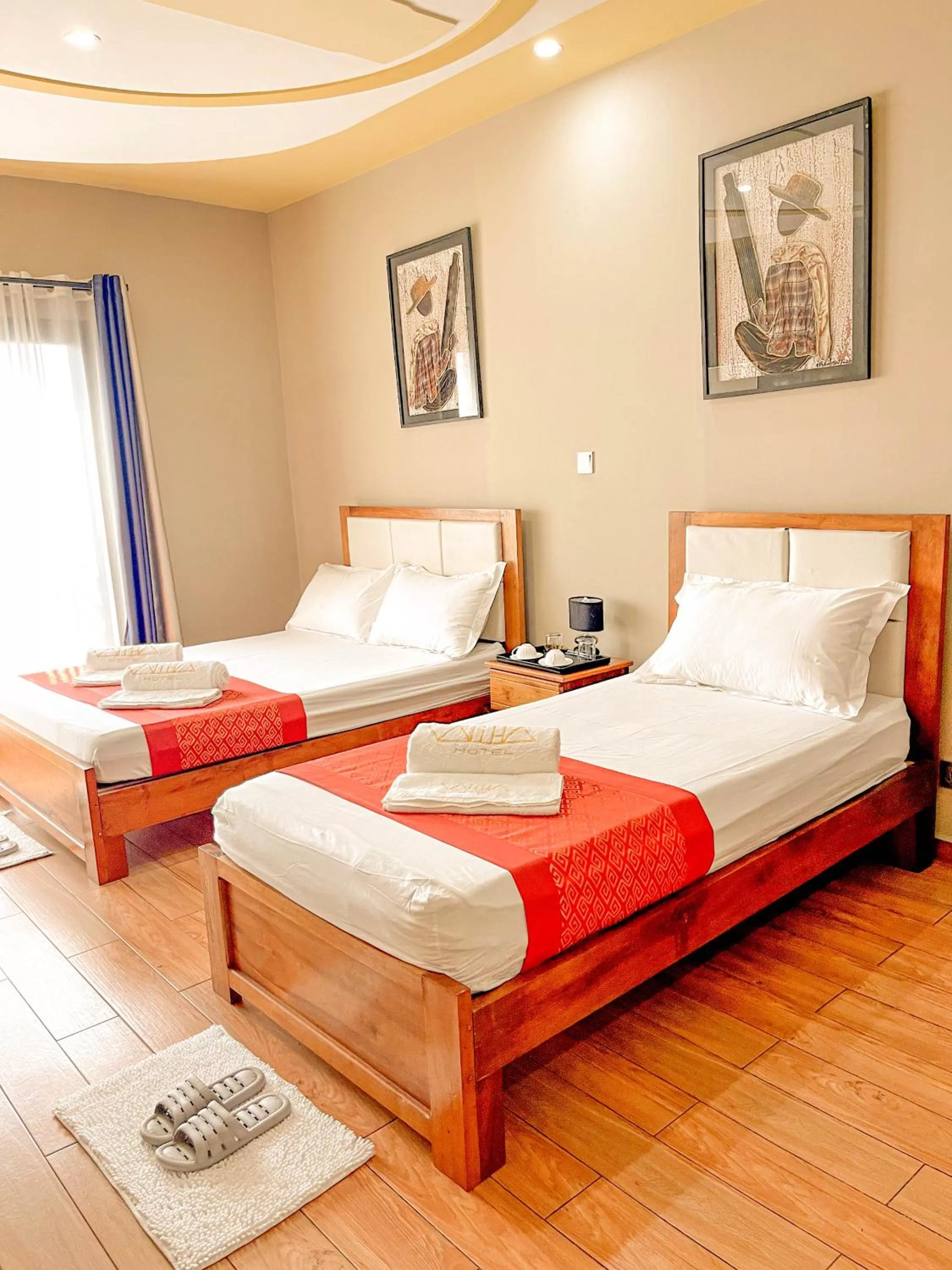 Bed in Valiha Hotel Antananarivo