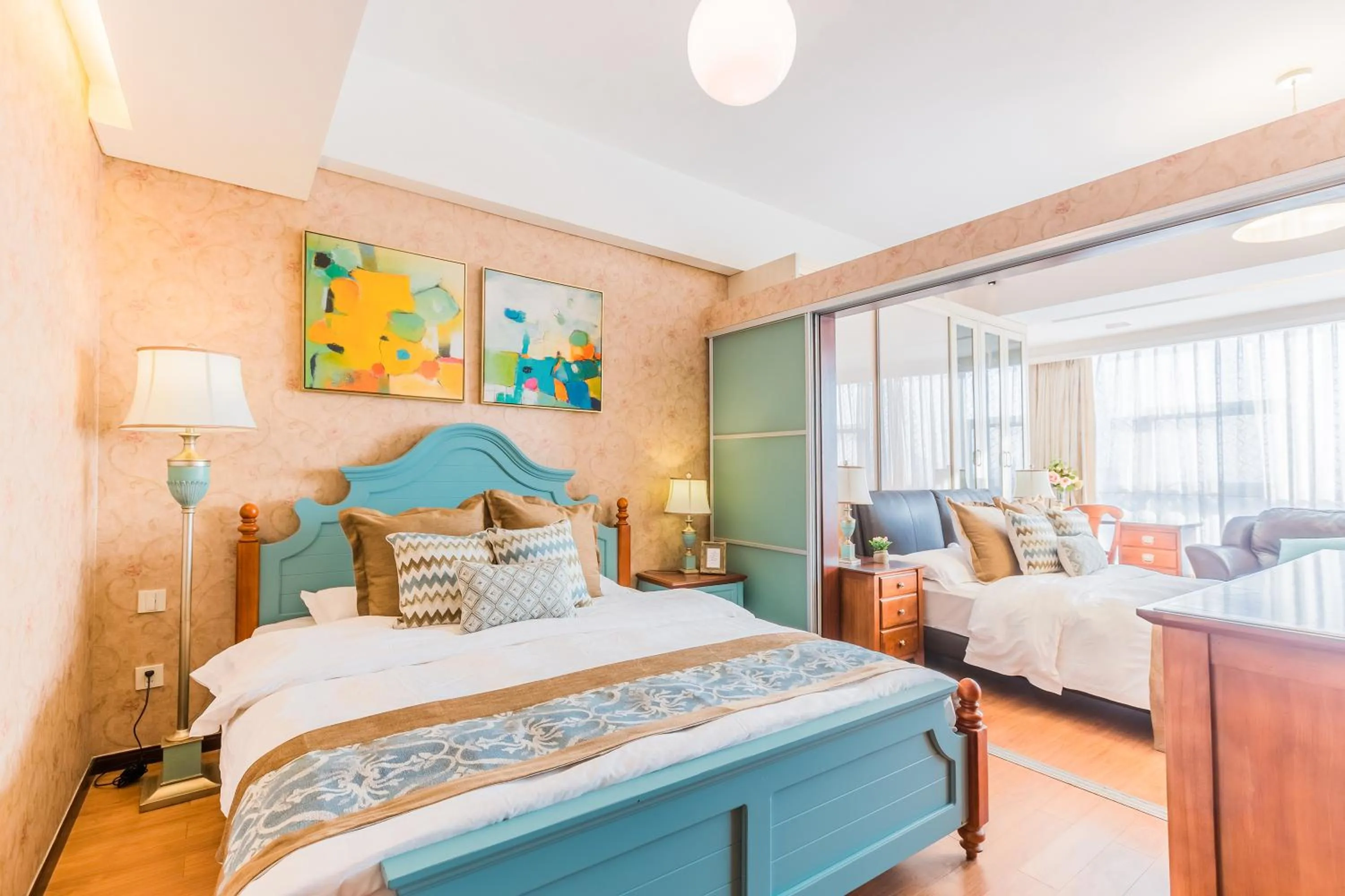 Bed in Westlake 7 Service Apartment