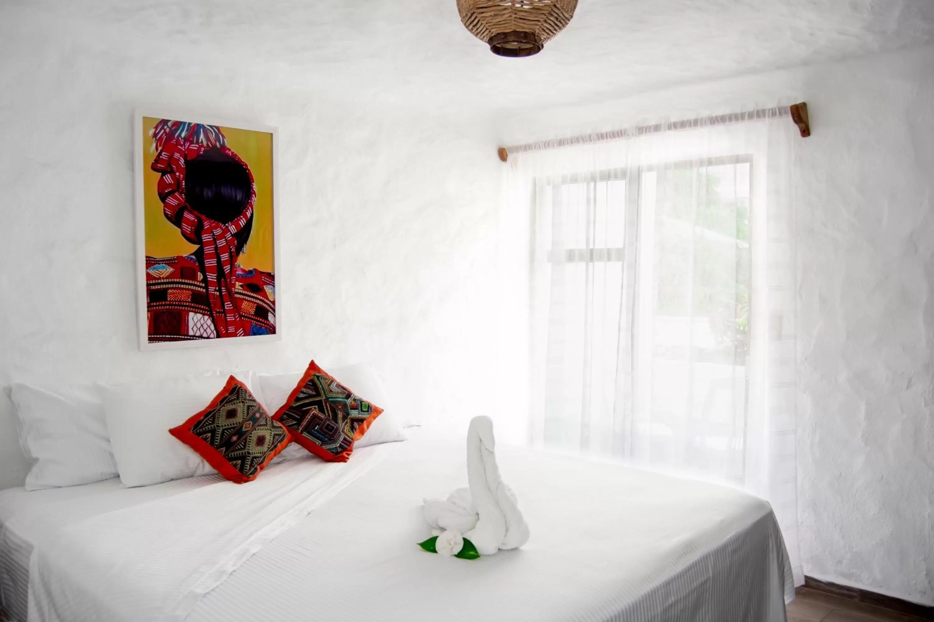 Bed in Petit Hotel Pilitas