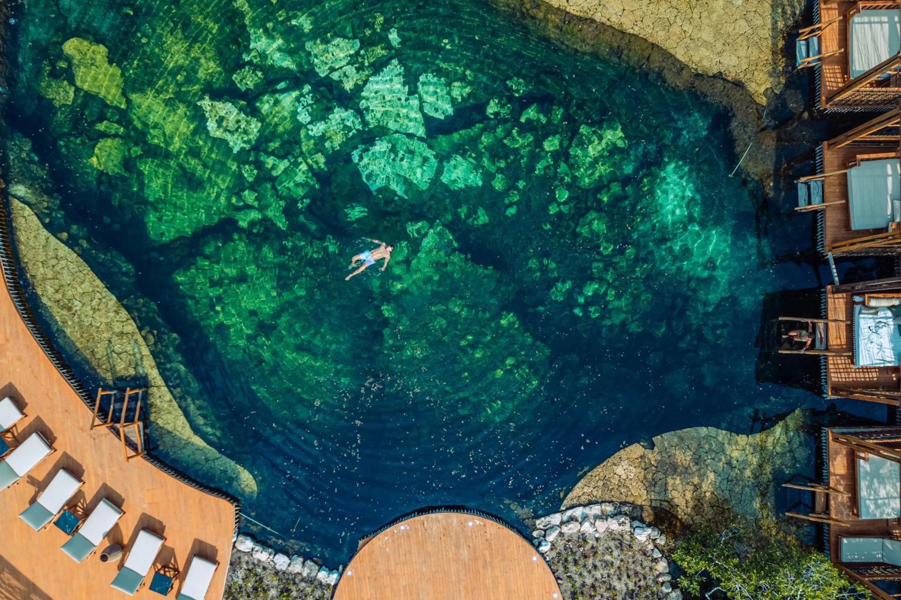 Swimming pool in Hotel Shibari - Restaurant & Cenote Club