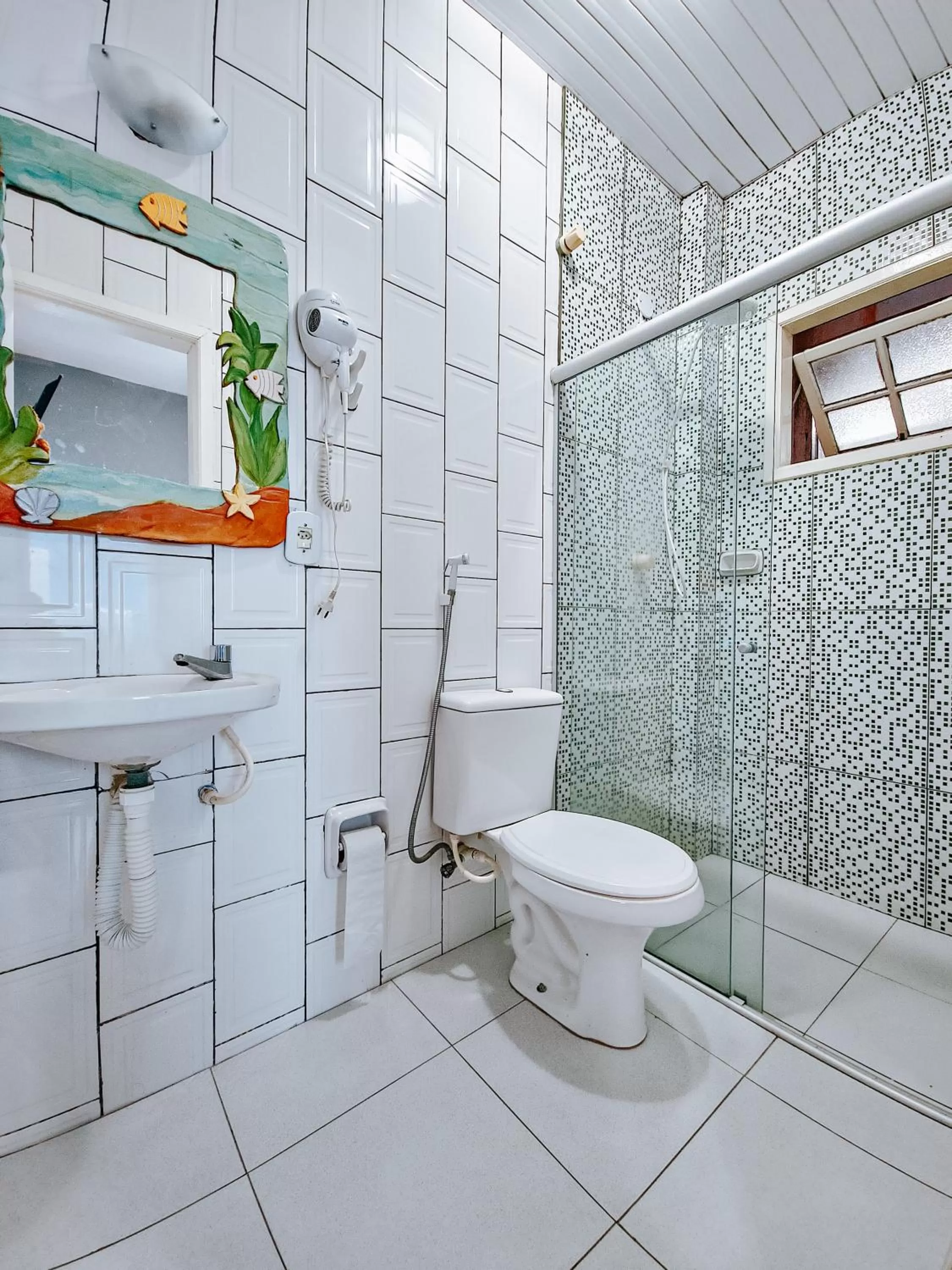 Bathroom in Pousada Água Marinha