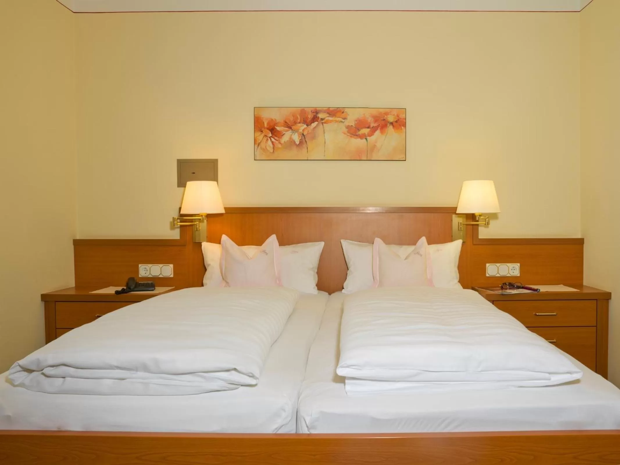 Decorative detail, Bed in Hotel Pension Fent