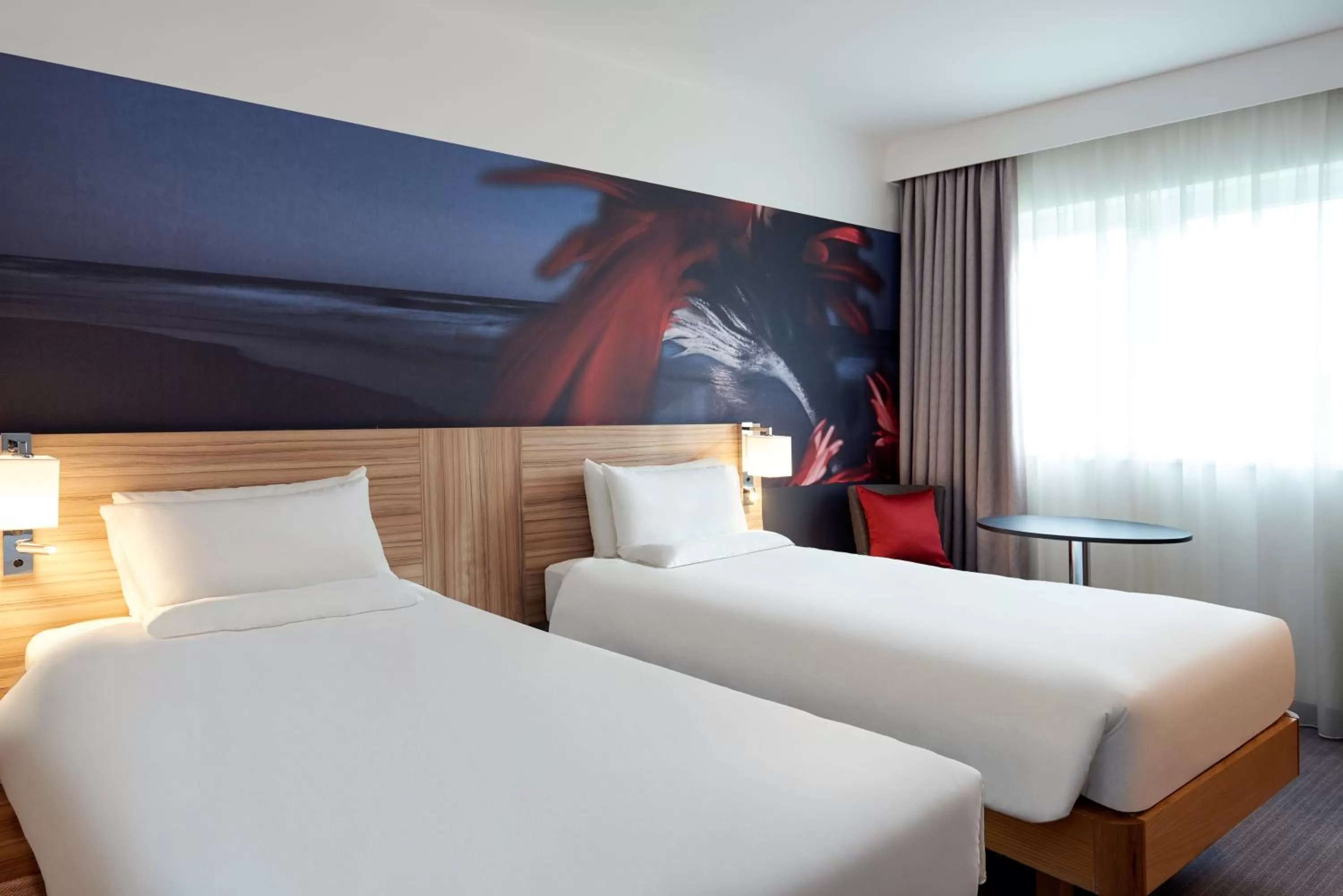 Bedroom, Bed in Novotel London Stansted Airport