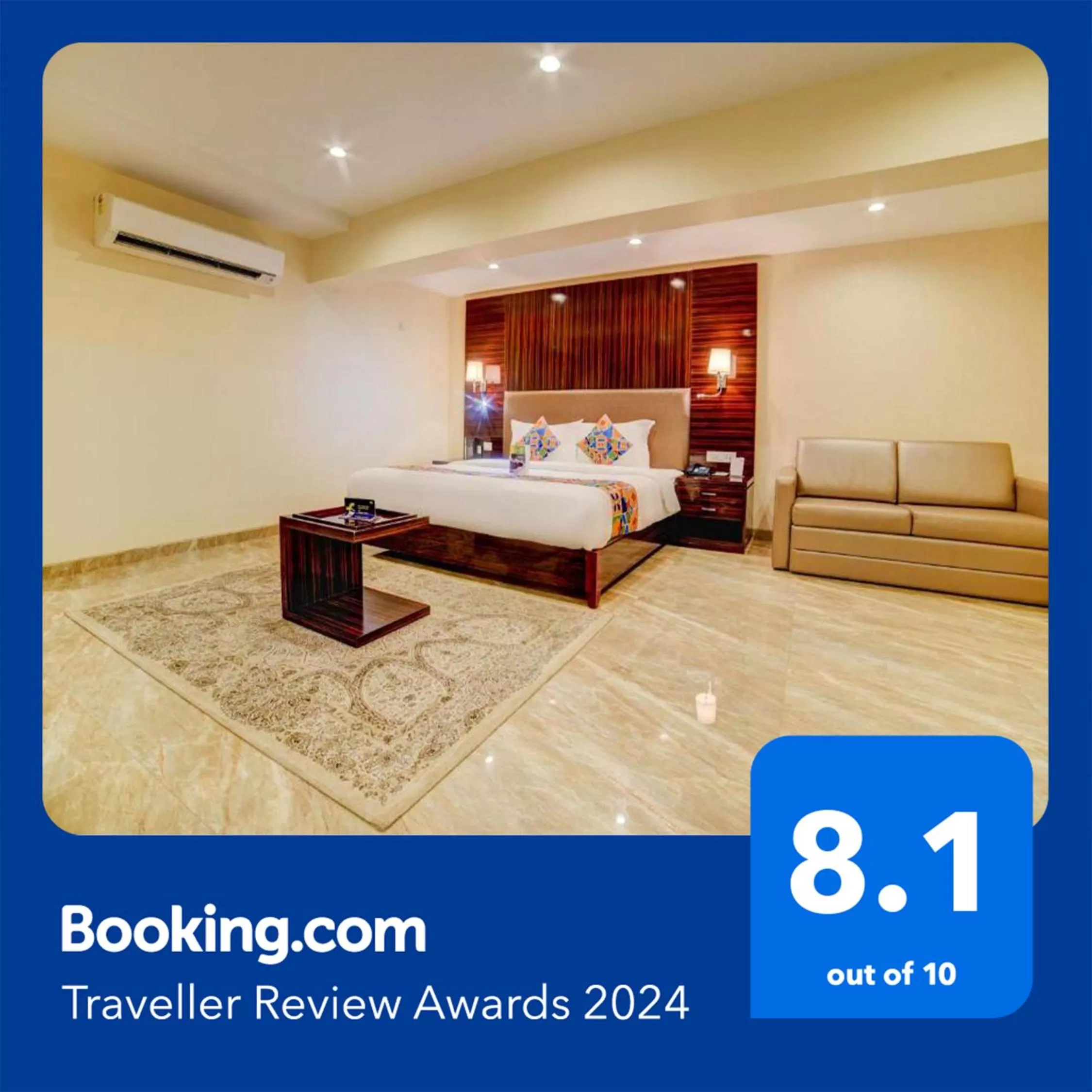 Bed in Fabhotel Prime Sarala Crown - 500M From Calangute Beach