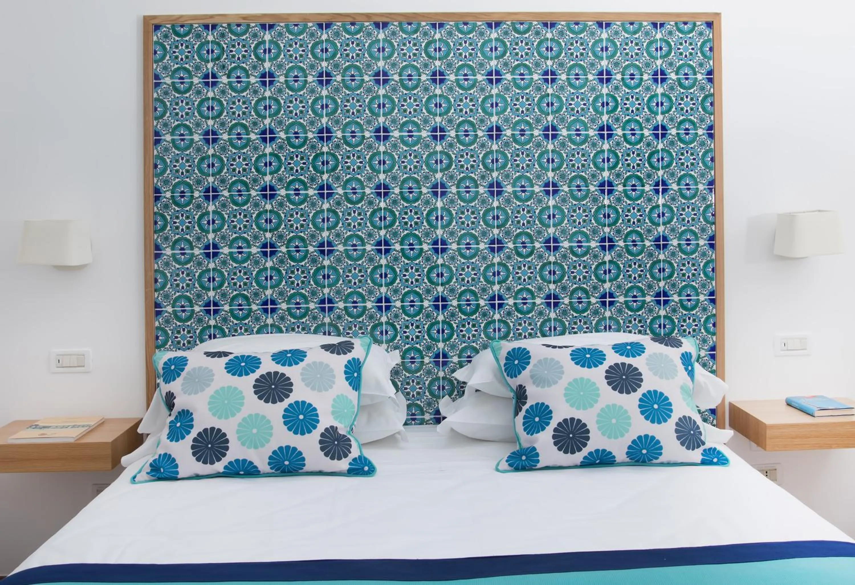 Bed in Hotel Miramare