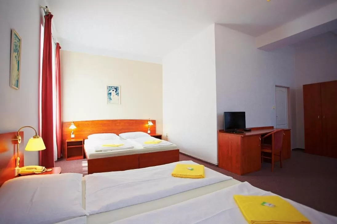 Photo of the whole room, Bed in Wellness Hotel Central